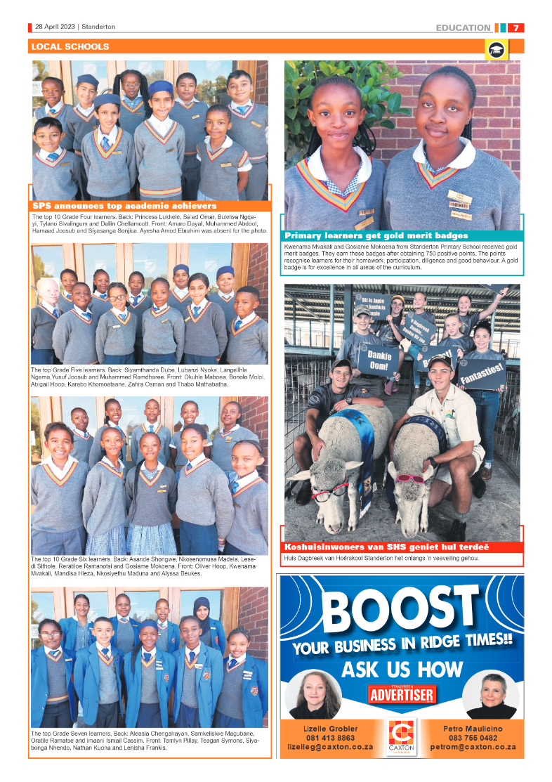 Standerton Advertiser 28 April 2023 page 7