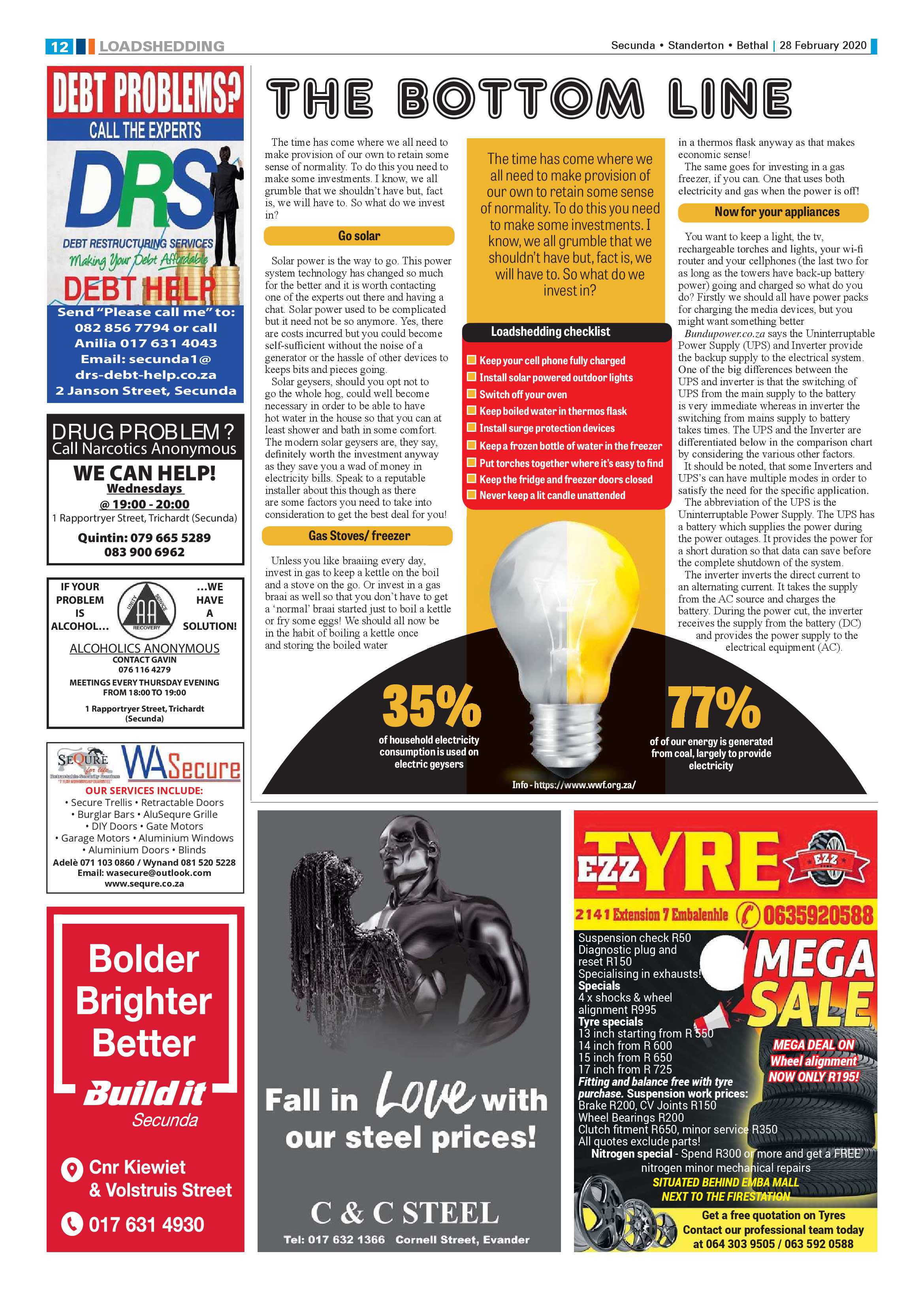 Standerton Advertiser 28 February 2020 page 12