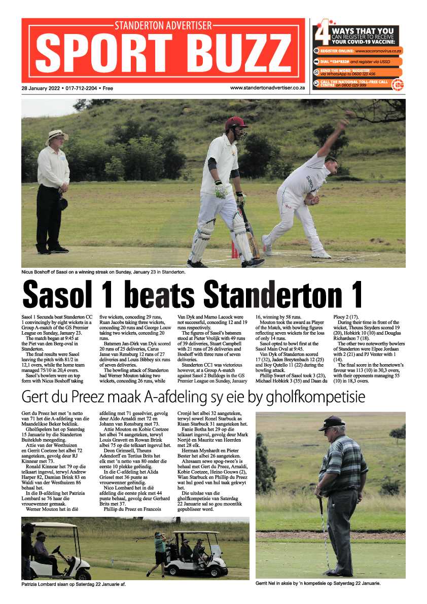 Standerton Advertiser 28 January 2022 page 12