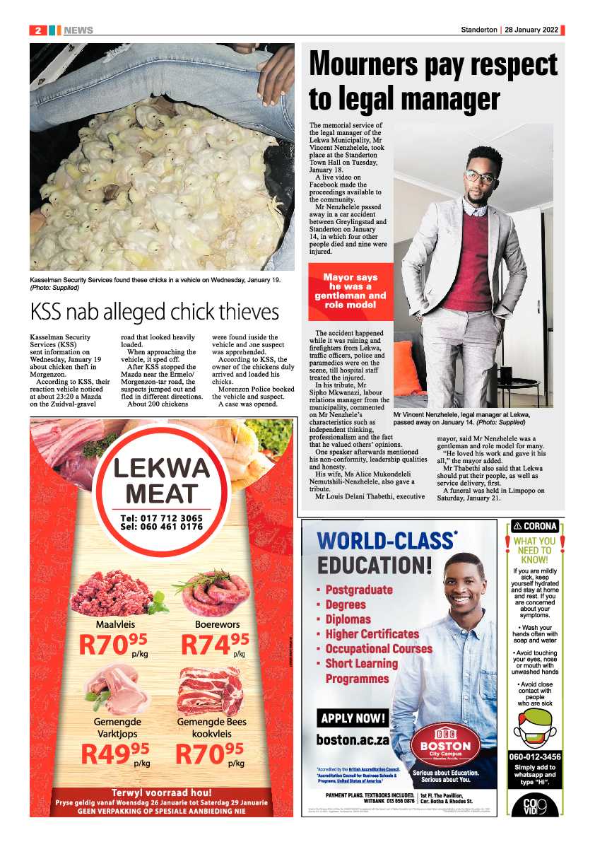 Standerton Advertiser 28 January 2022 page 2