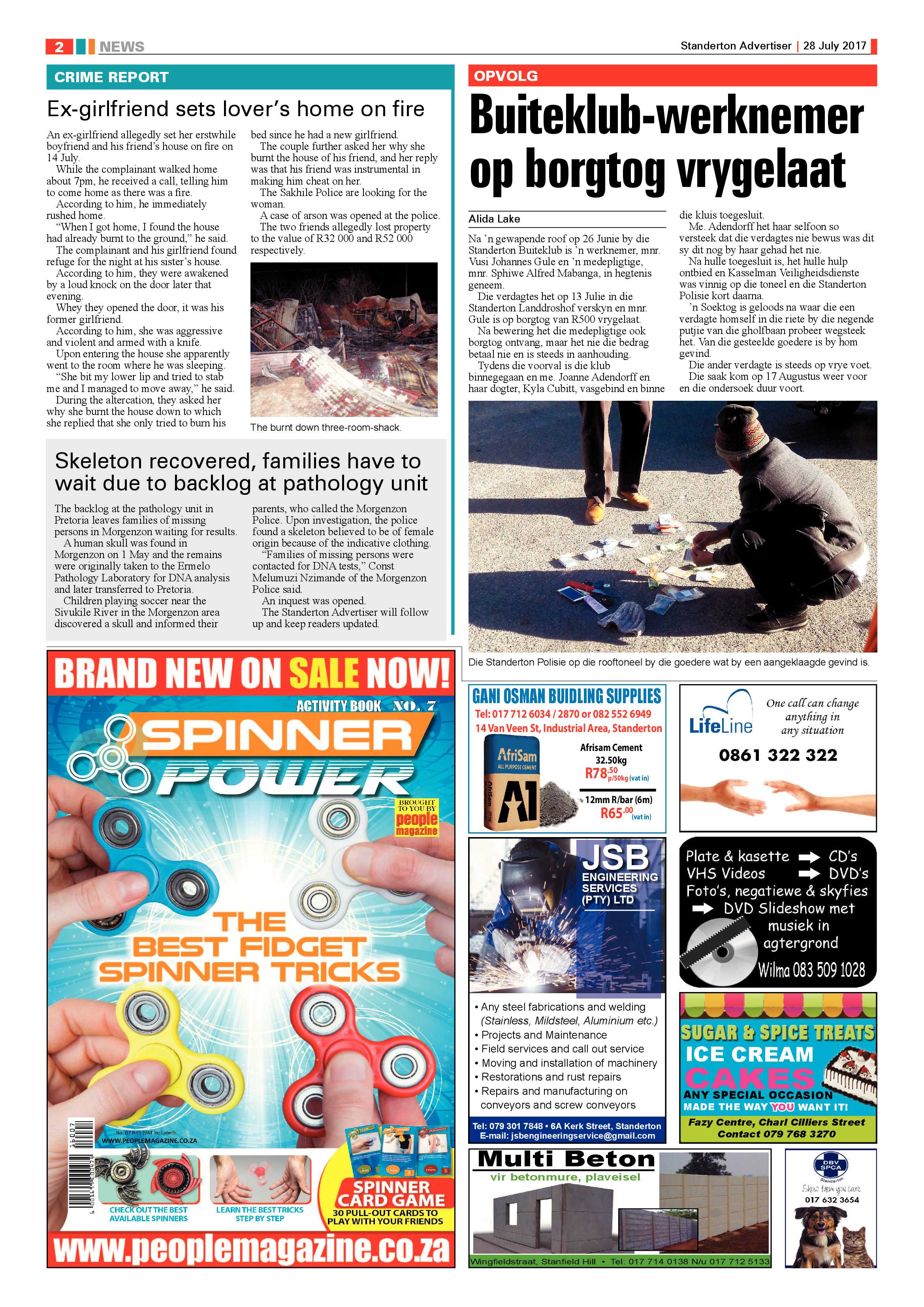 Standerton Advertiser 28 Julie 2017 page 2