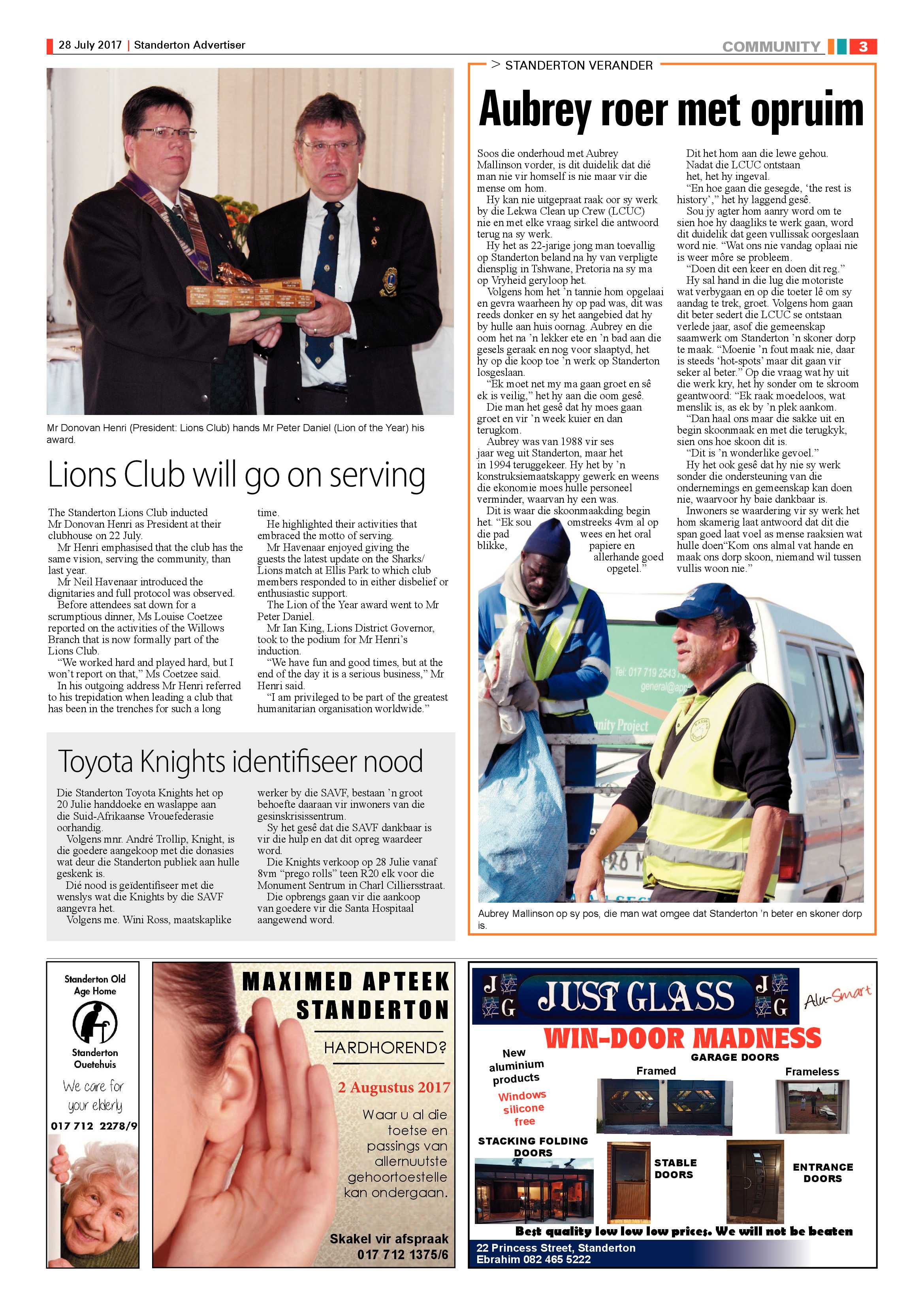 Standerton Advertiser 28 Julie 2017 page 3