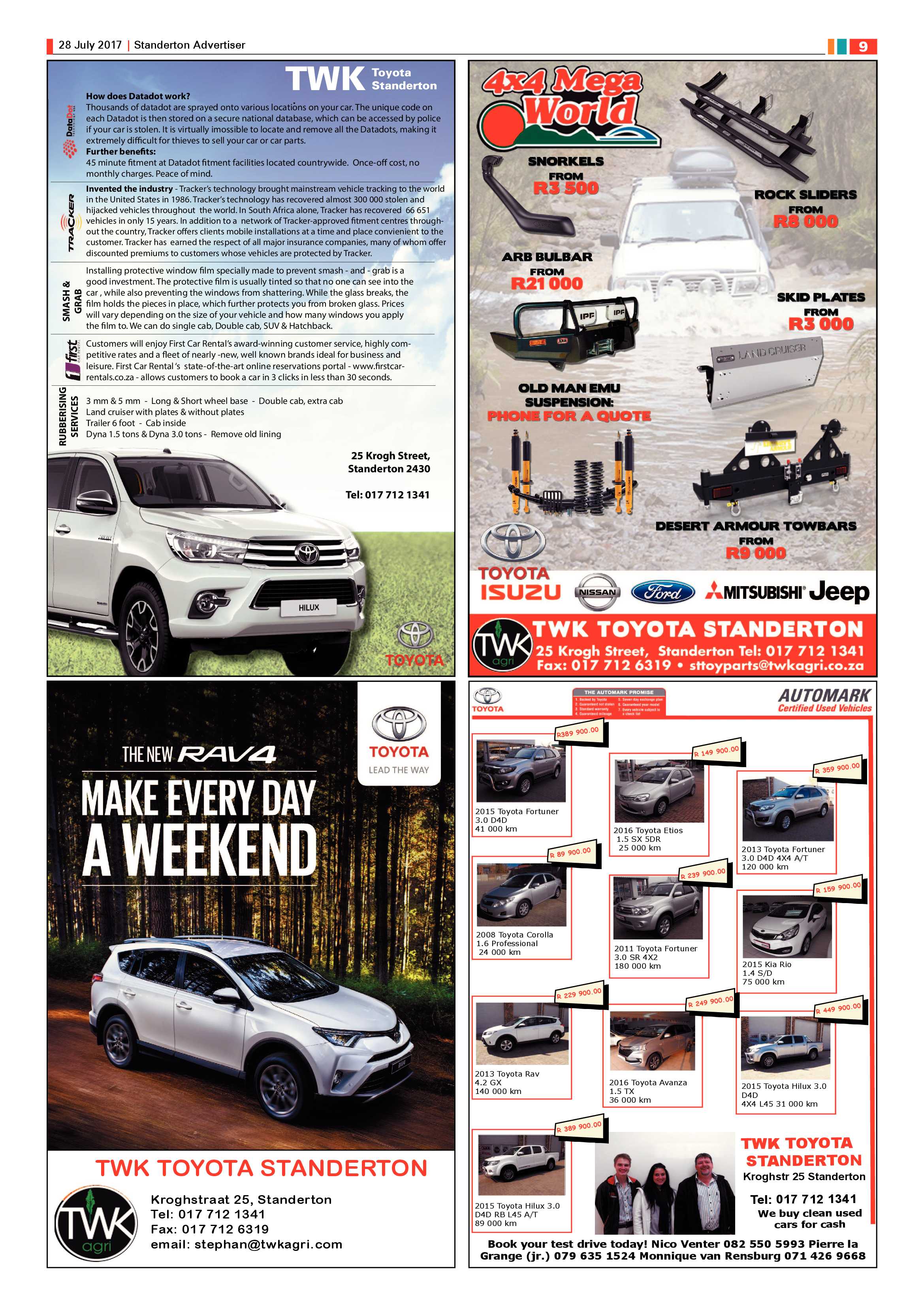 Standerton Advertiser 28 Julie 2017 page 9