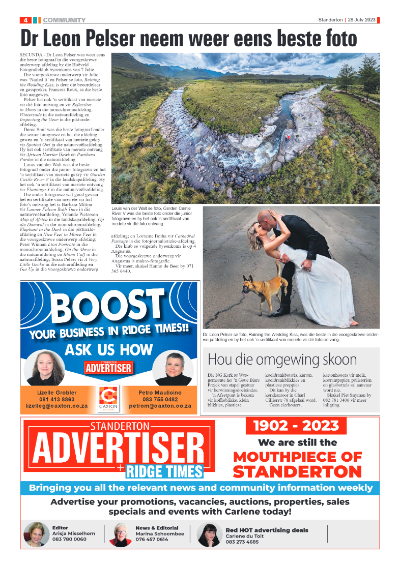 Standerton Advertiser 28 July 2023 page 4