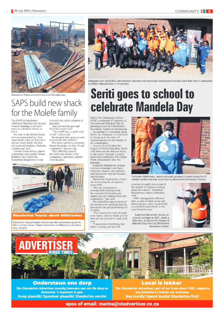 Standerton Advertiser 28 July 2023 page 5