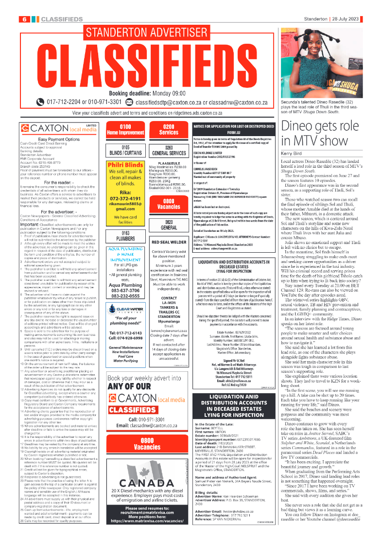 Standerton Advertiser 28 July 2023 page 6