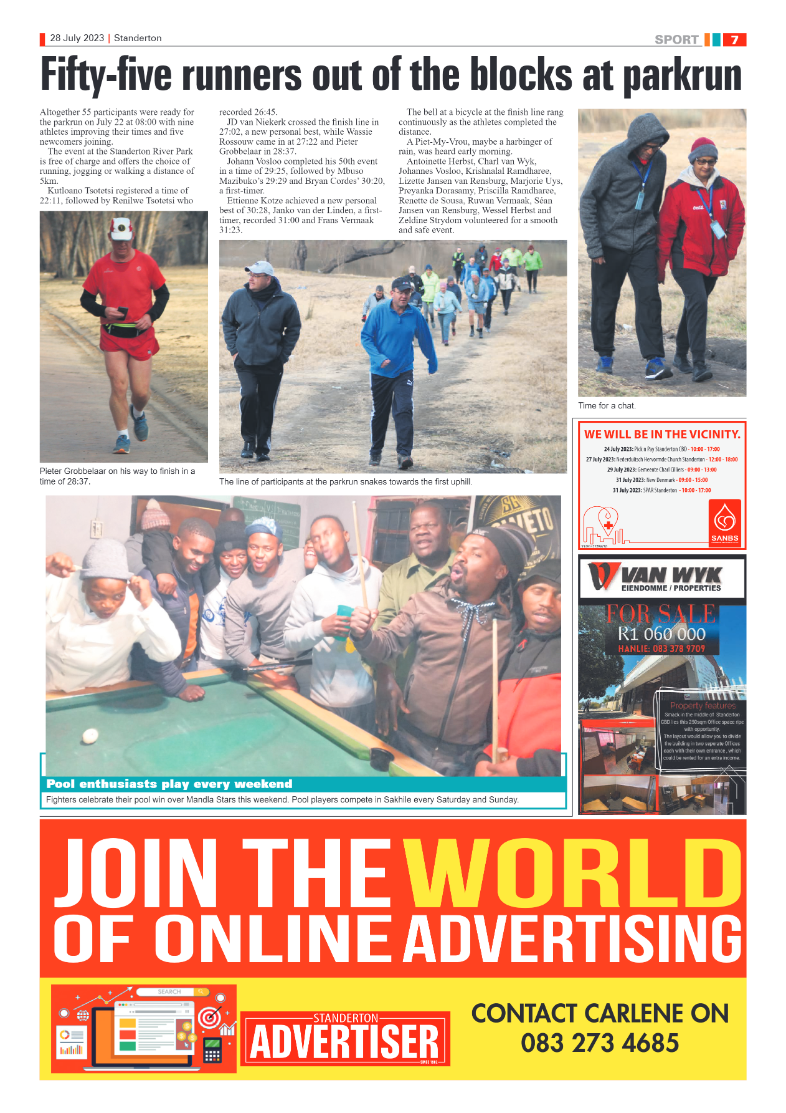 Standerton Advertiser 28 July 2023 page 7