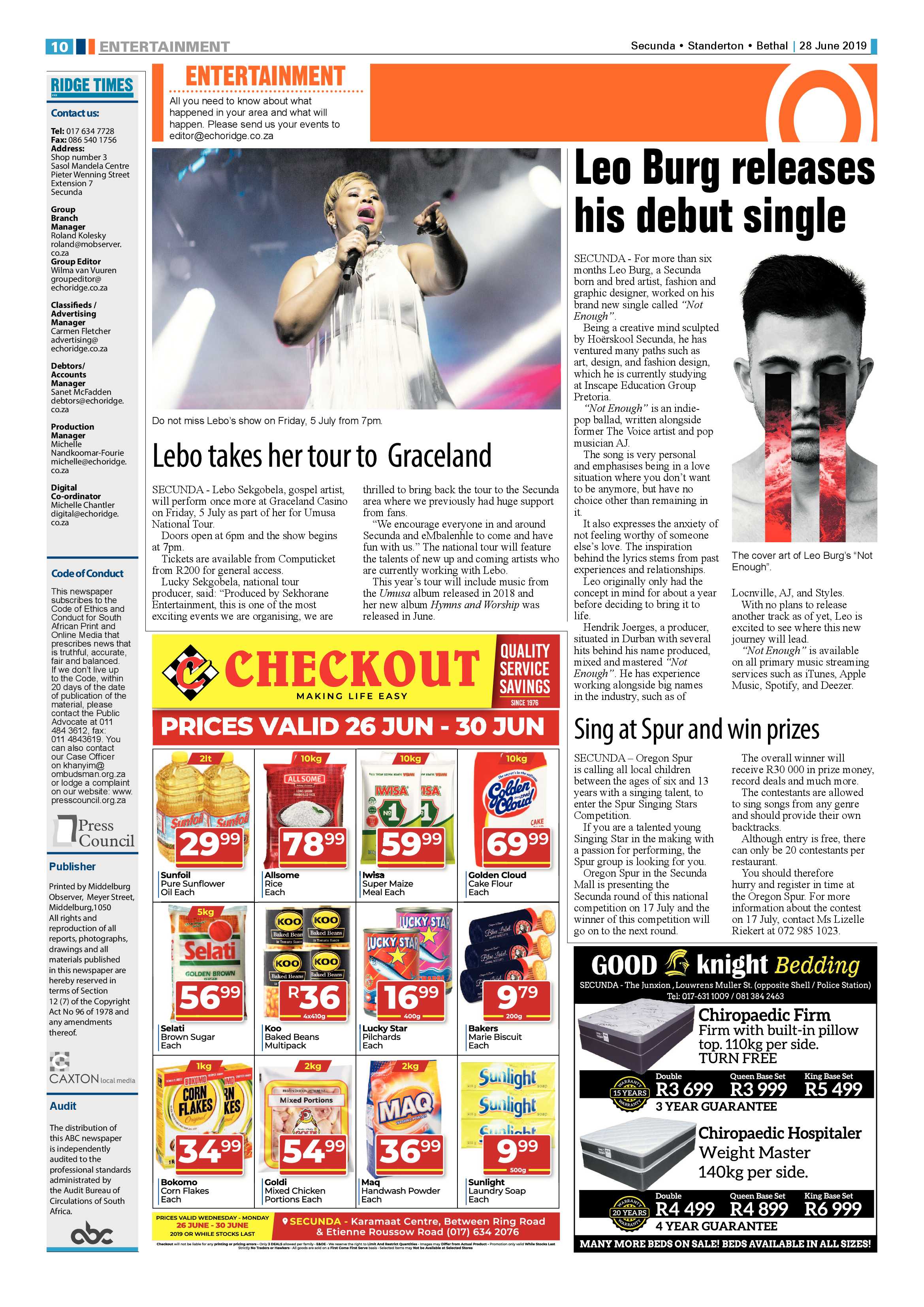 Standerton Advertiser 28 June 2019 page 14