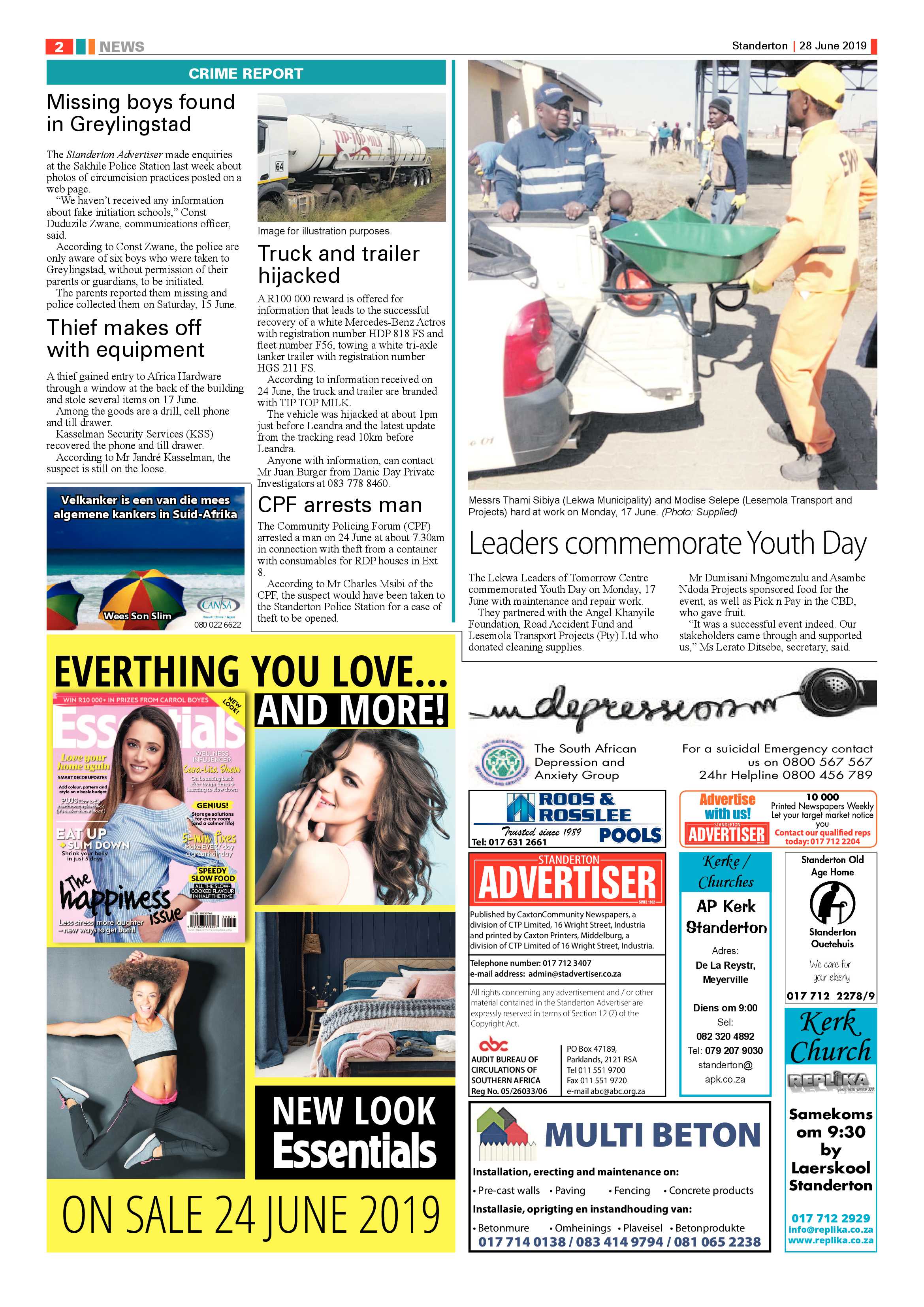 Standerton Advertiser 28 June 2019 page 2