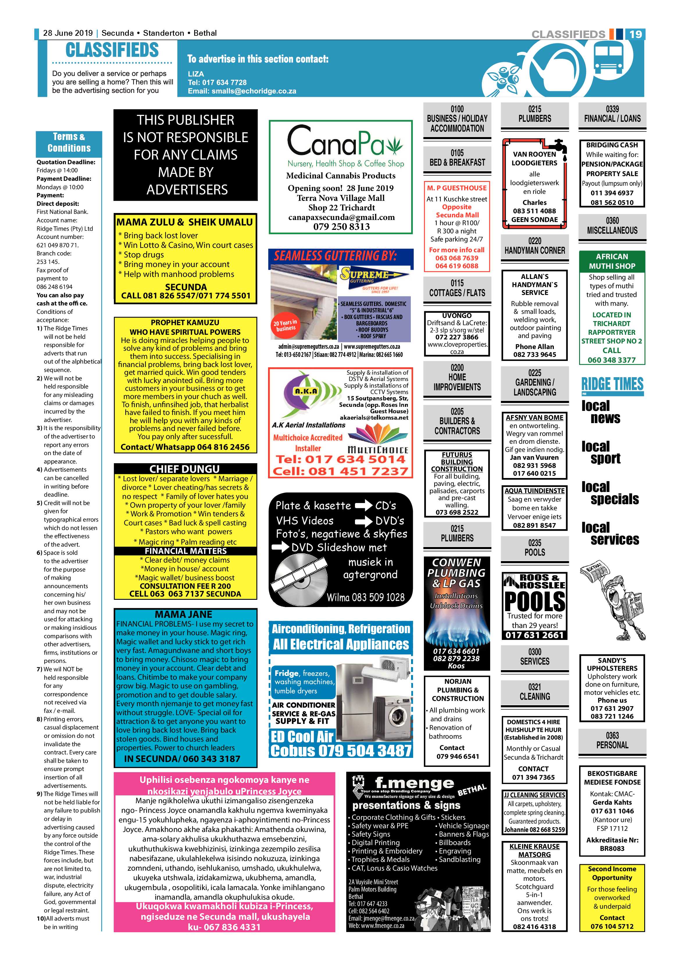 Standerton Advertiser 28 June 2019 page 23
