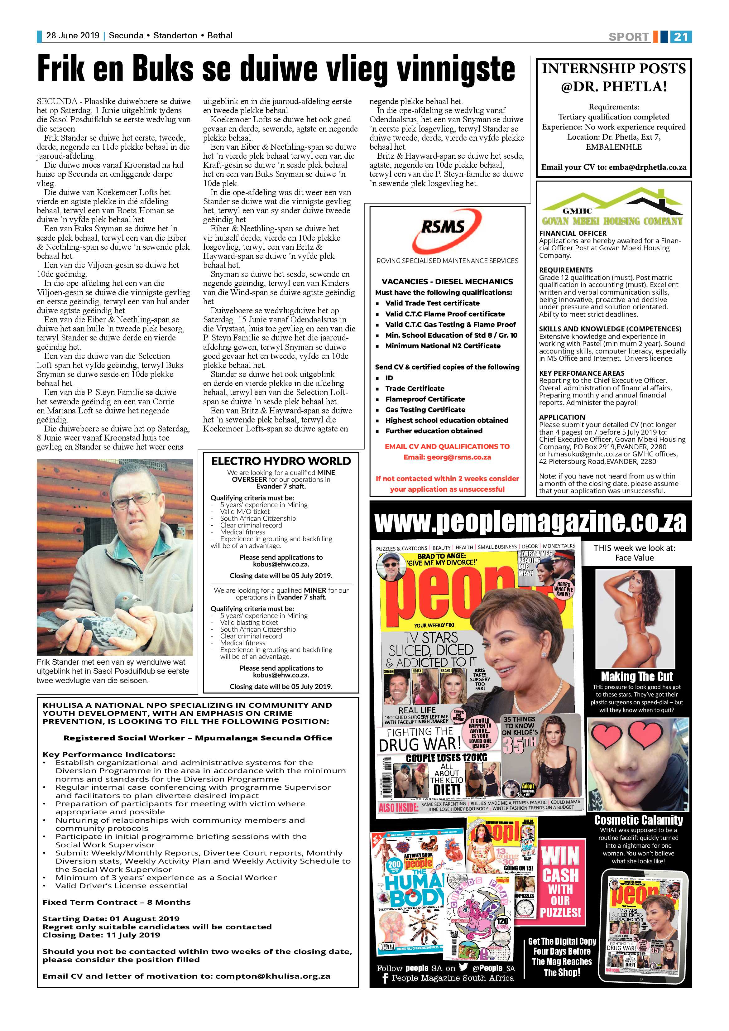 Standerton Advertiser 28 June 2019 page 25