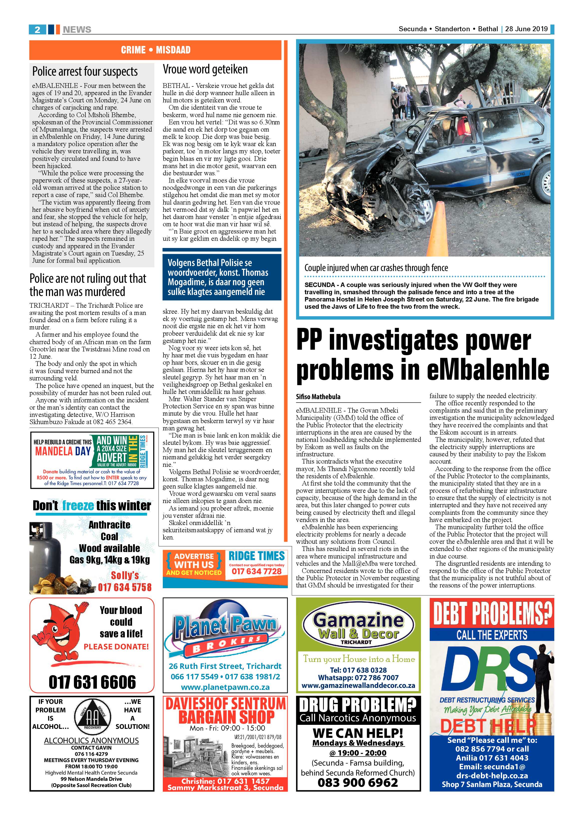Standerton Advertiser 28 June 2019 page 6