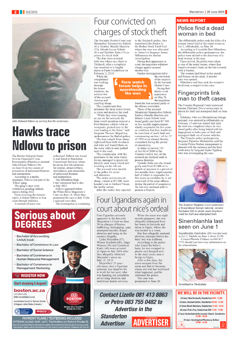 Standerton Advertiser 28 June 2024 page 2