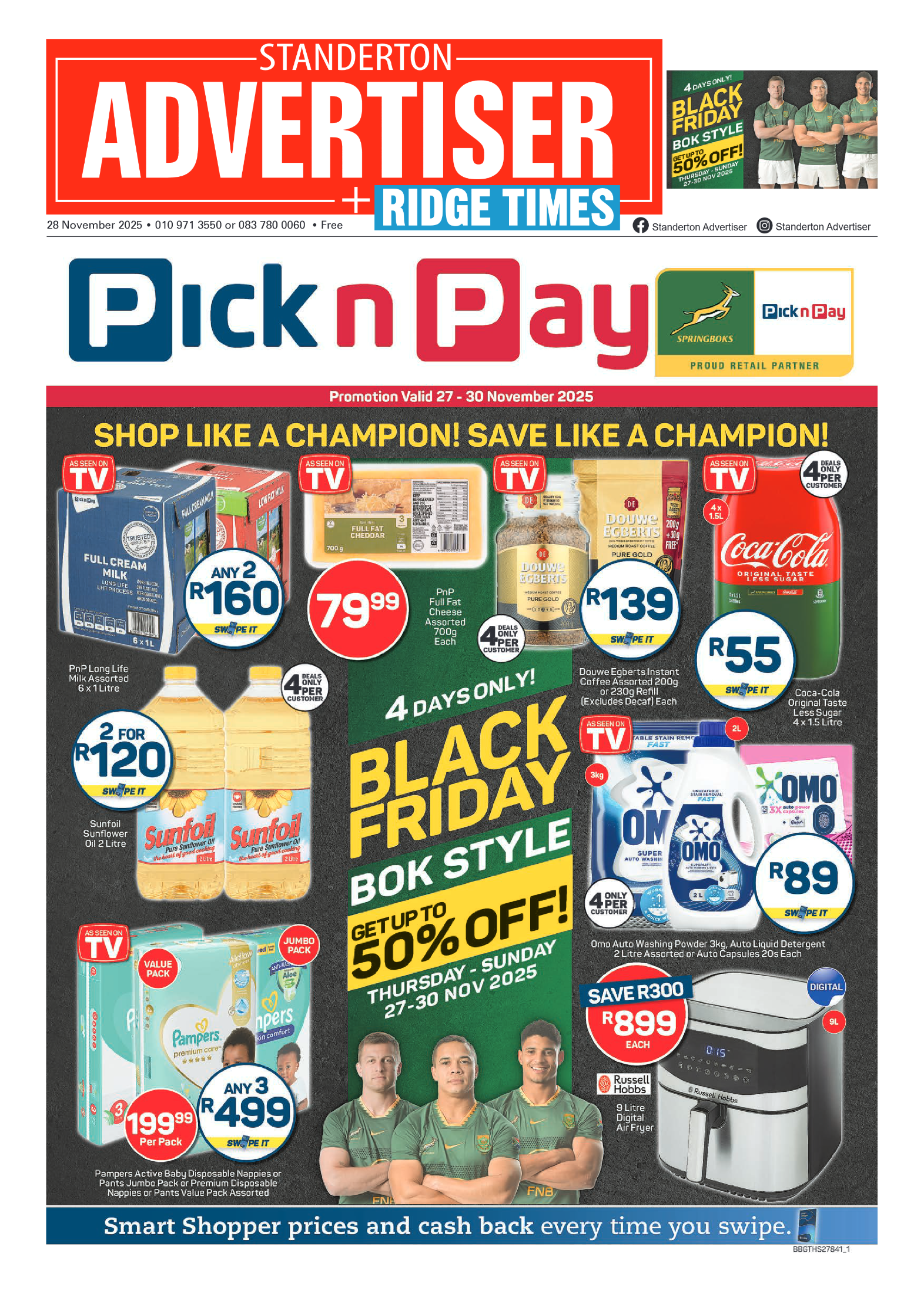 Standerton Advertiser 28 November 2025 page 1
