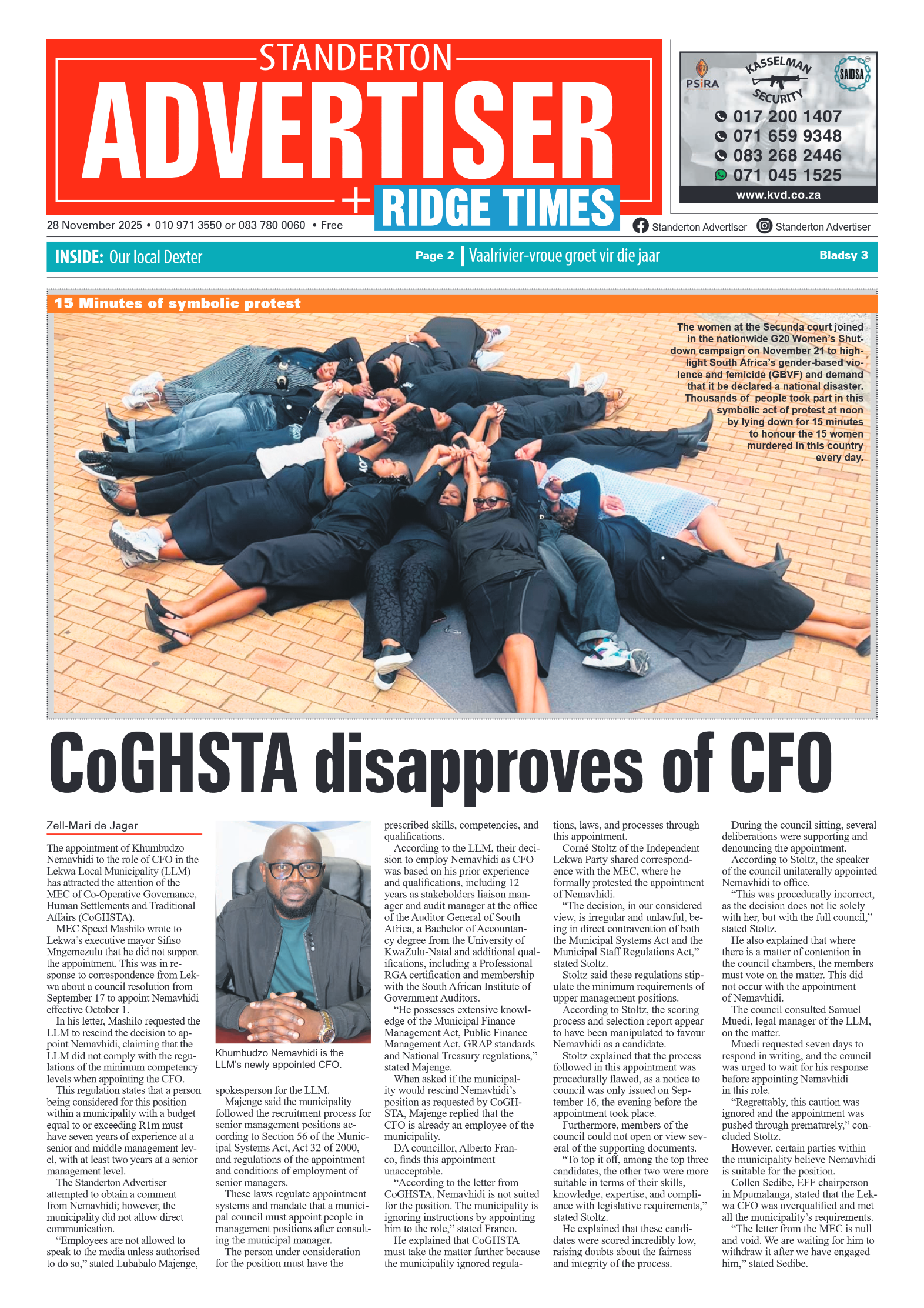 Standerton Advertiser 28 November 2025 page 3