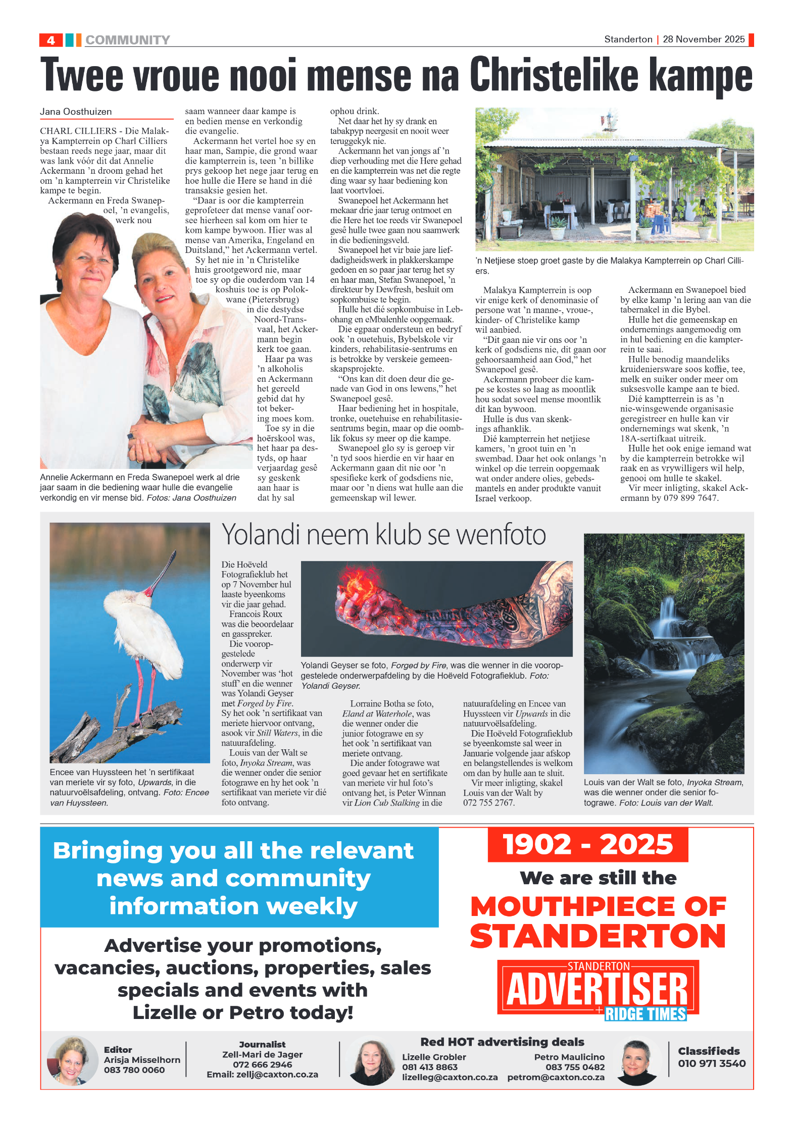 Standerton Advertiser 28 November 2025 page 6