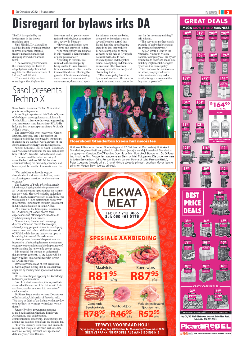 Standerton Advertiser 28 October 2022 page 3