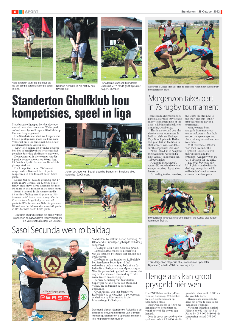 Standerton Advertiser 28 October 2022 page 6