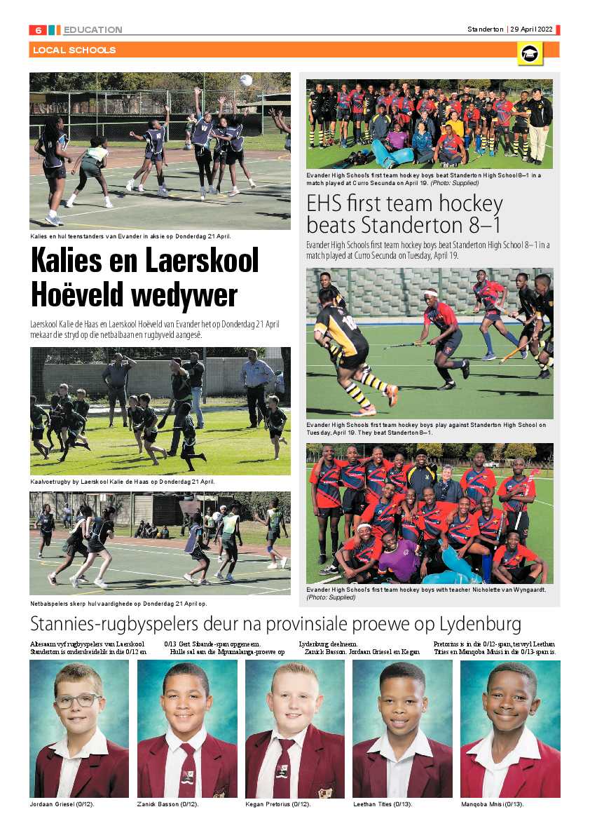 Standerton Advertiser 29 April 2022 page 6