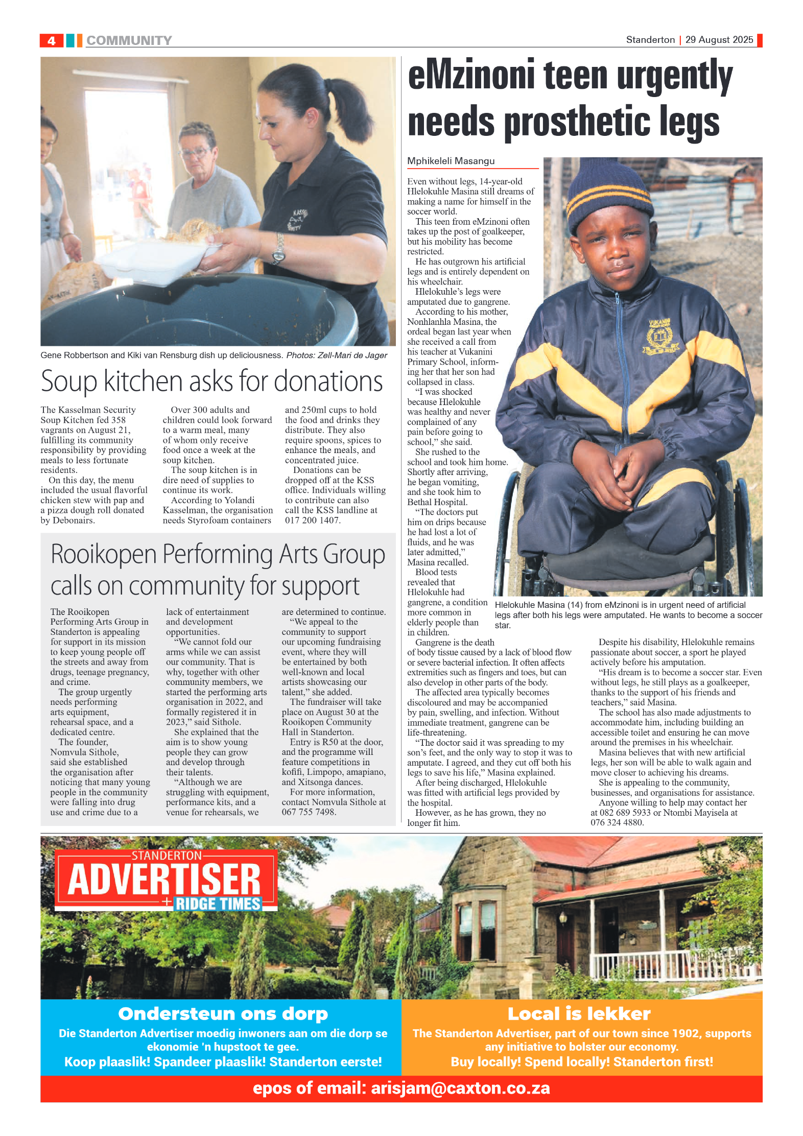 Standerton Advertiser 29 August 2025 page 4