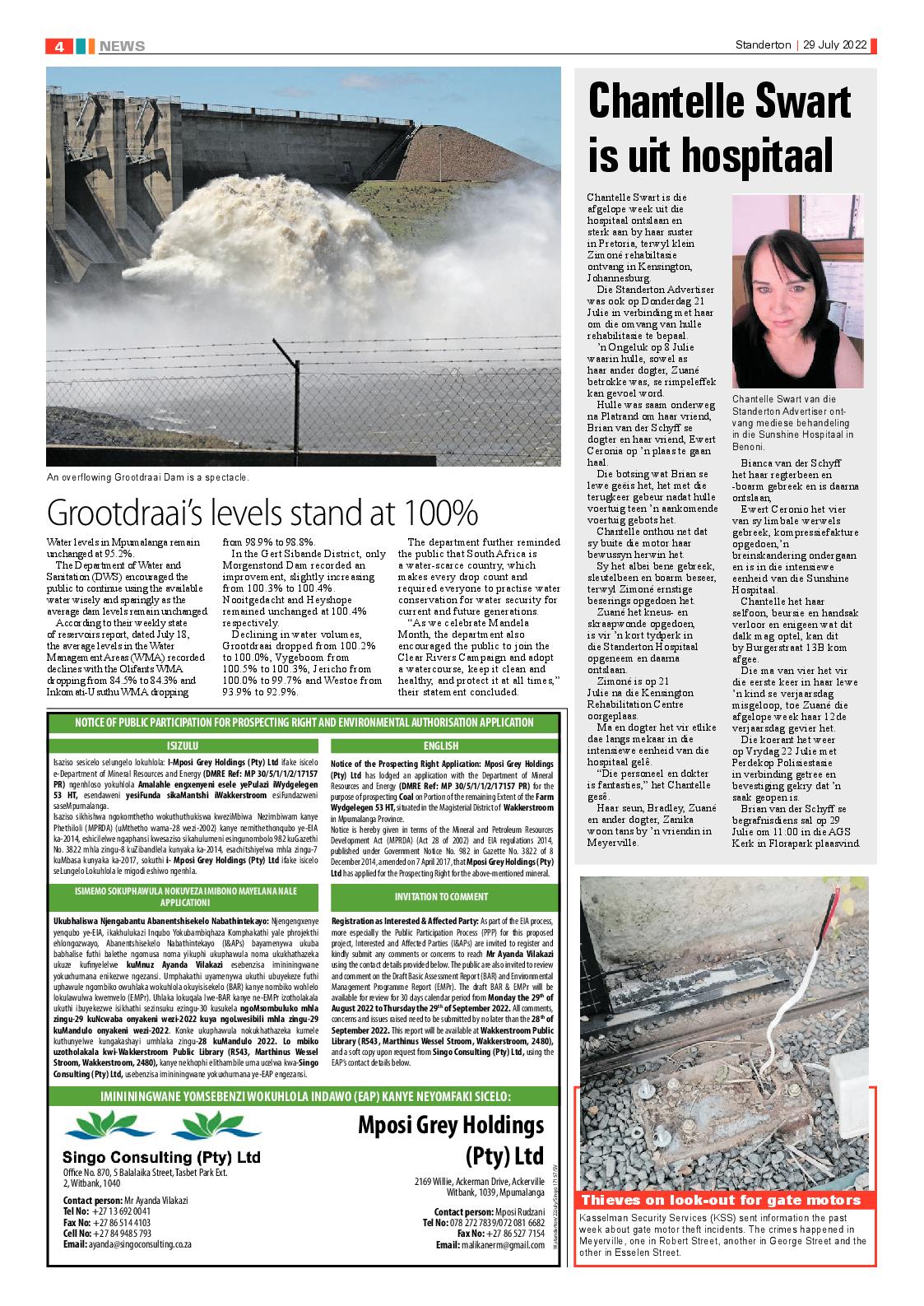 Standerton Advertiser 29 July 2022 page 4