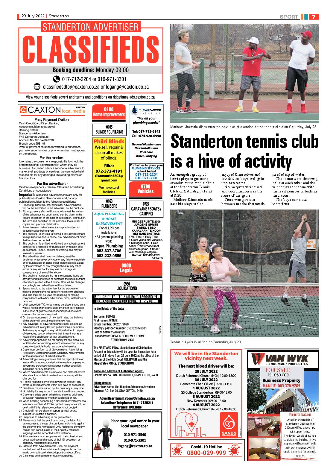 Standerton Advertiser 29 July 2022 page 7