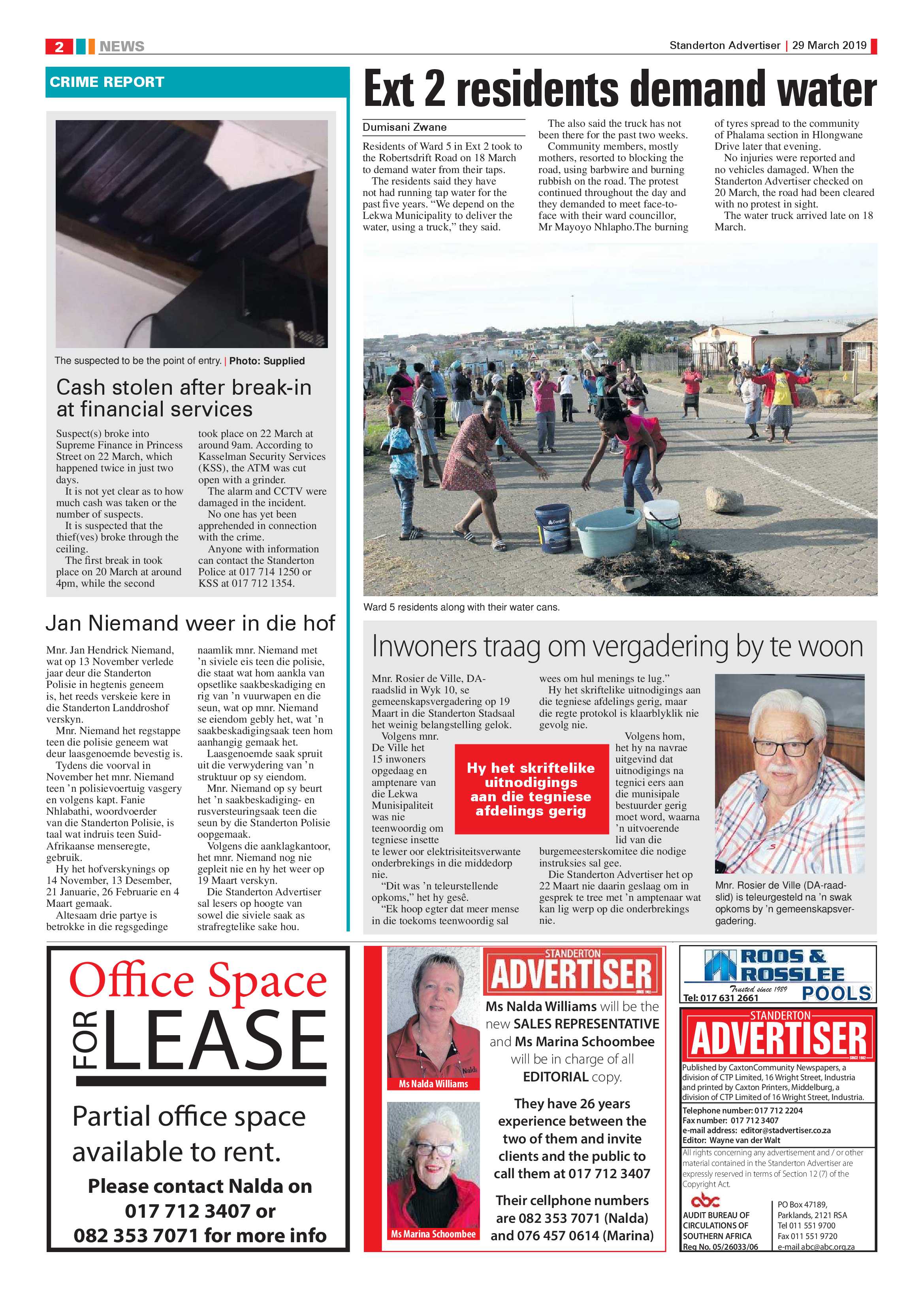 Standerton Advertiser 29 March 2019 page 2