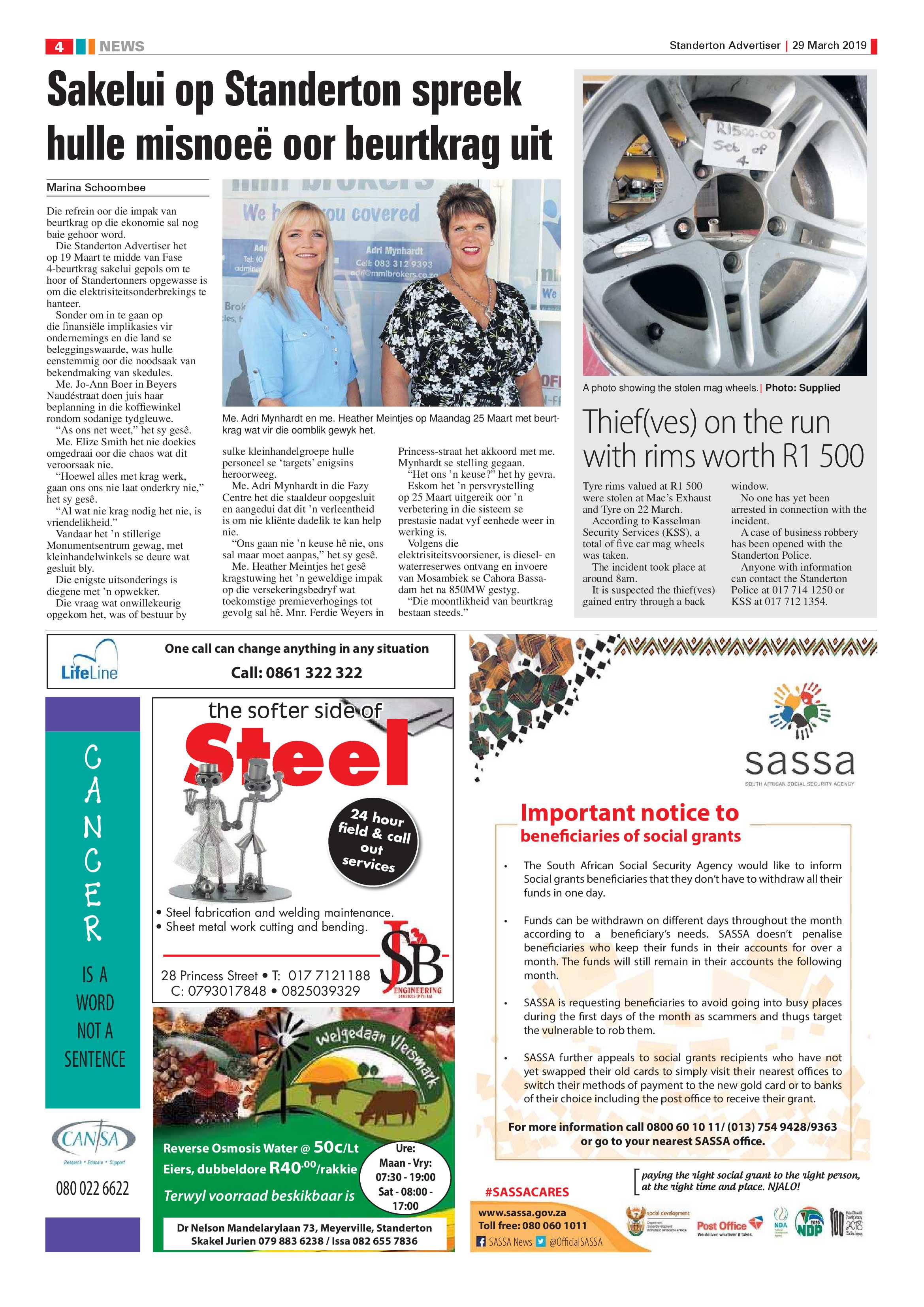 Standerton Advertiser 29 March 2019 page 4