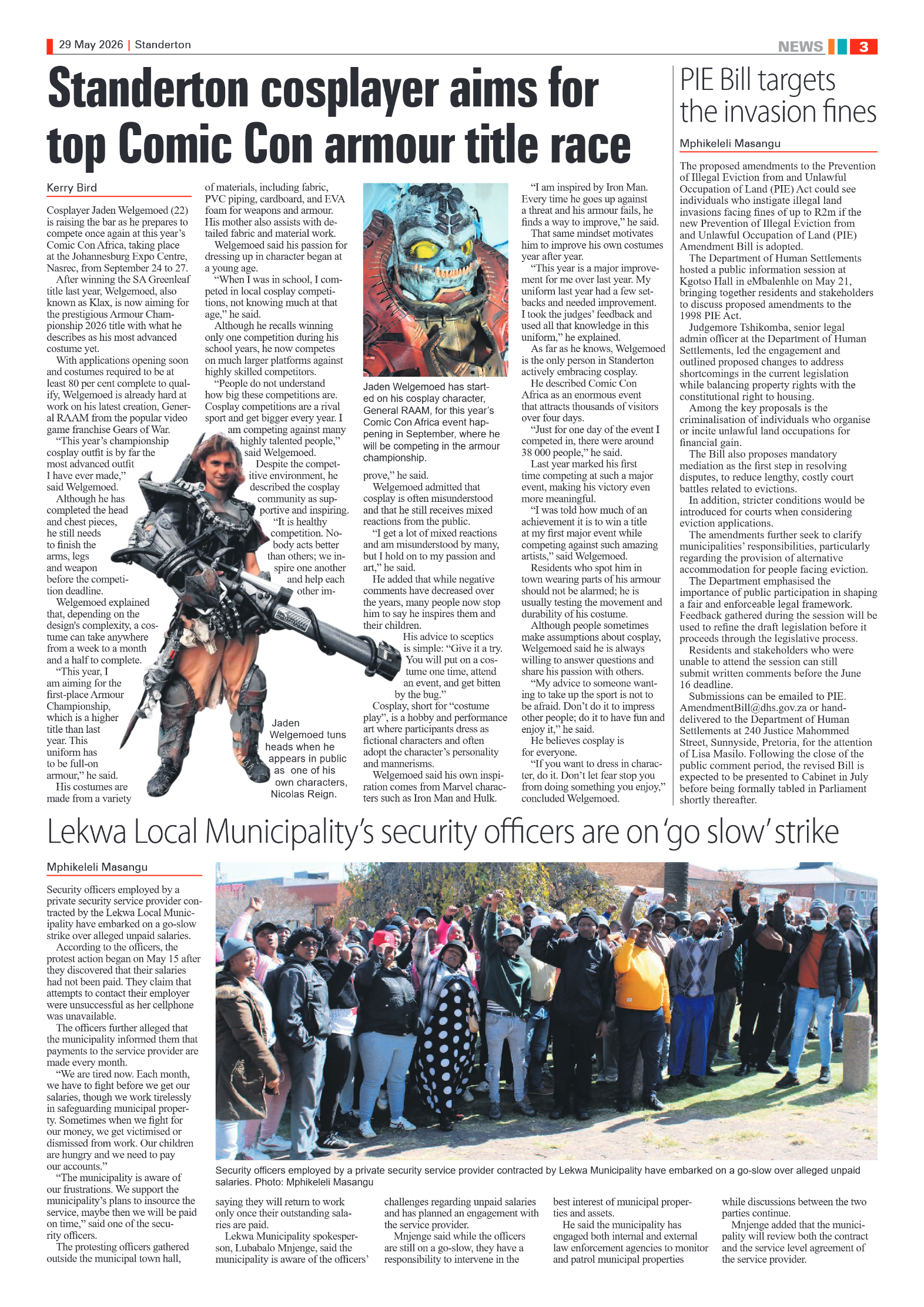 Standerton Advertiser 29 May 2026 page 3