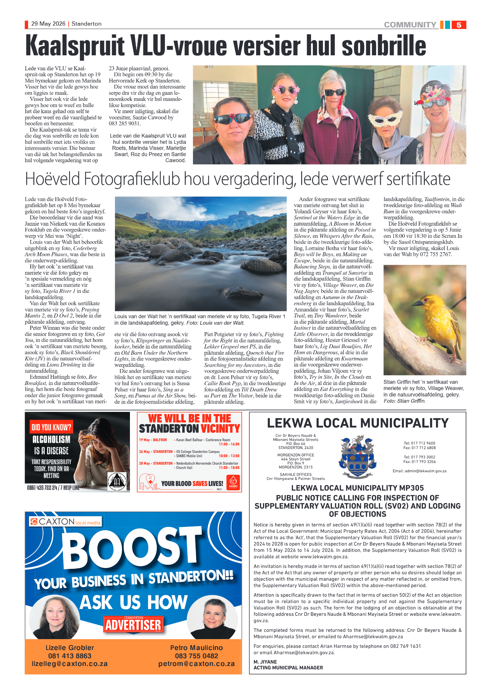 Standerton Advertiser 29 May 2026 page 5