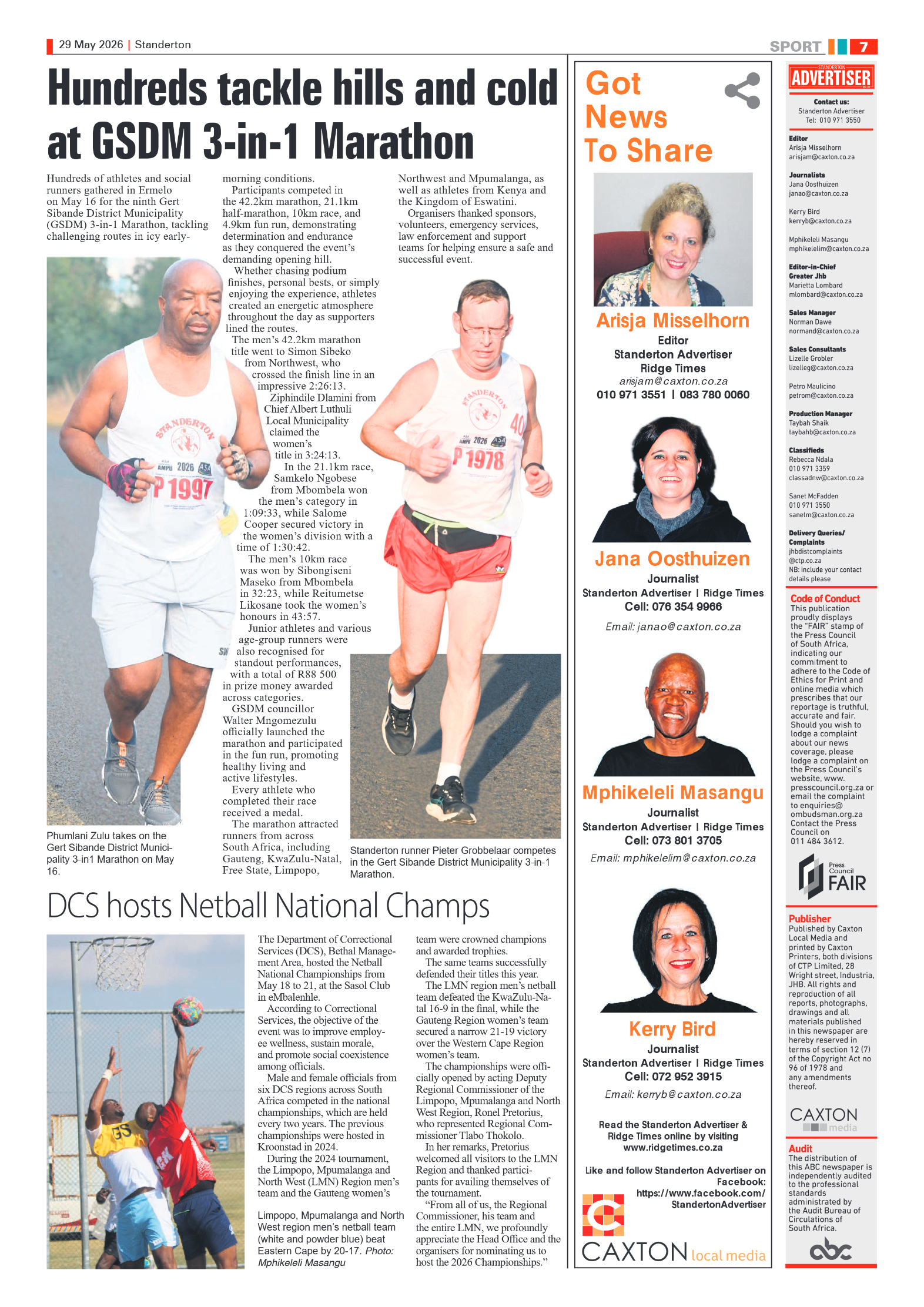 Standerton Advertiser 29 May 2026 page 7