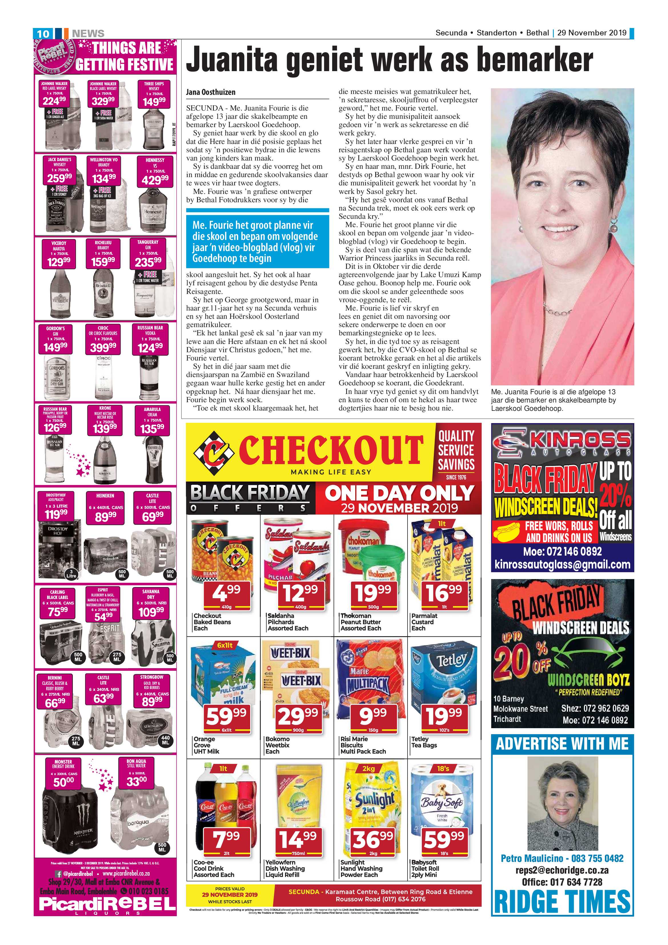 Standerton Advertiser 29 November 2019 page 10