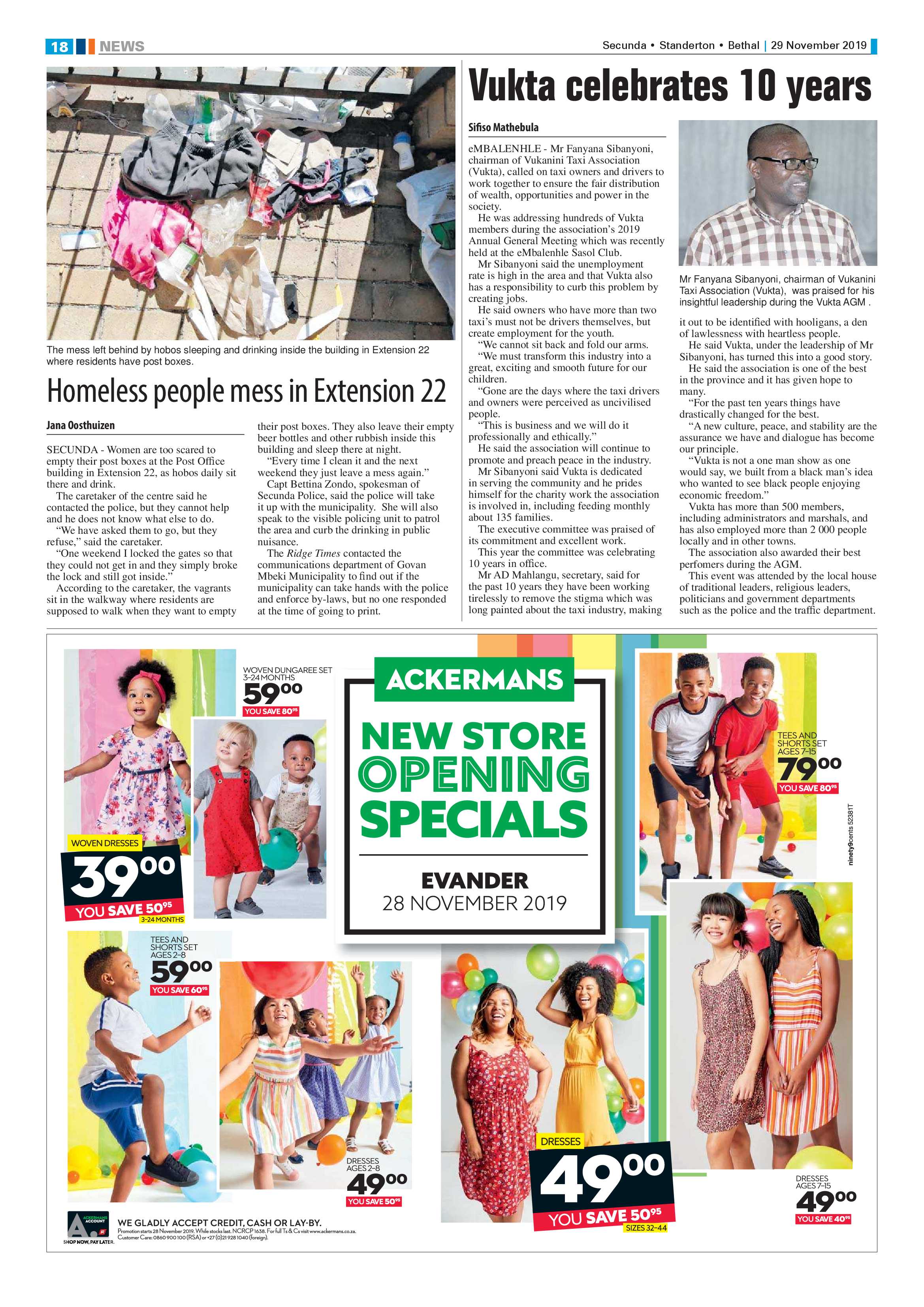Standerton Advertiser 29 November 2019 page 18