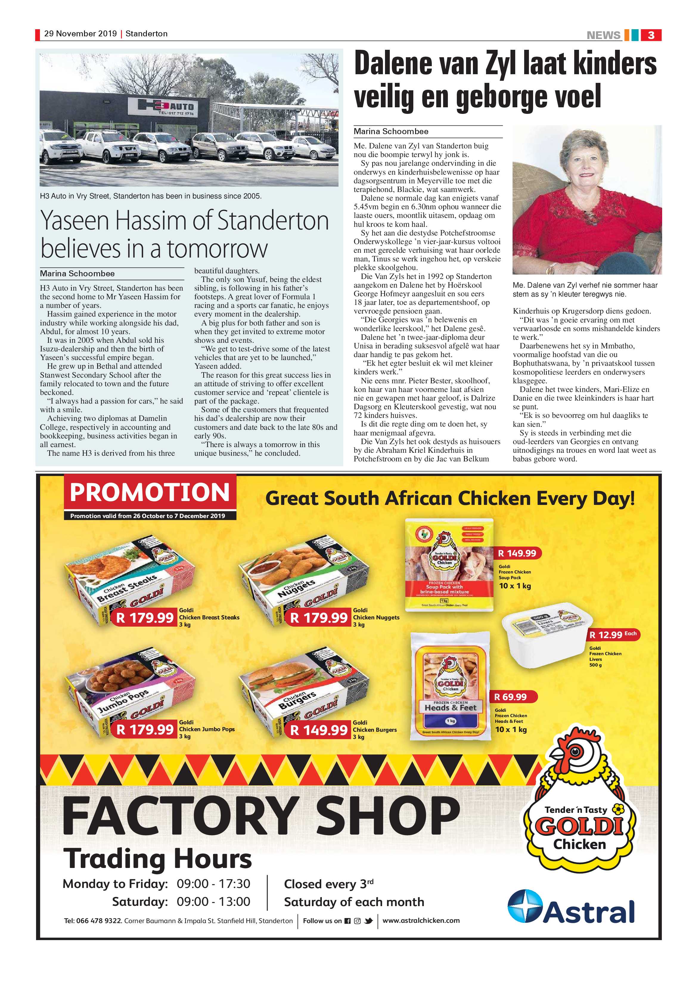 Standerton Advertiser 29 November 2019 page 3