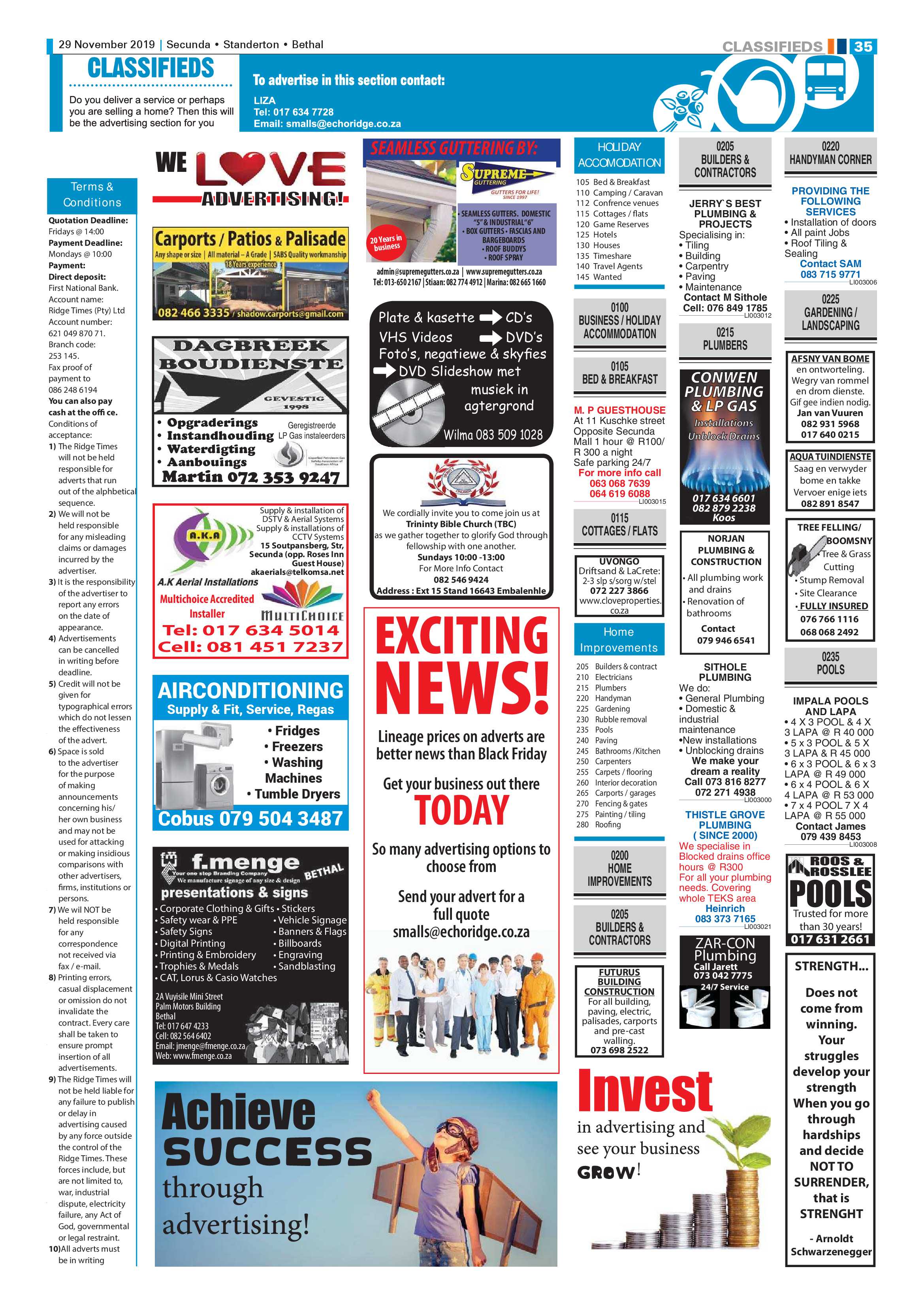 Standerton Advertiser 29 November 2019 page 34