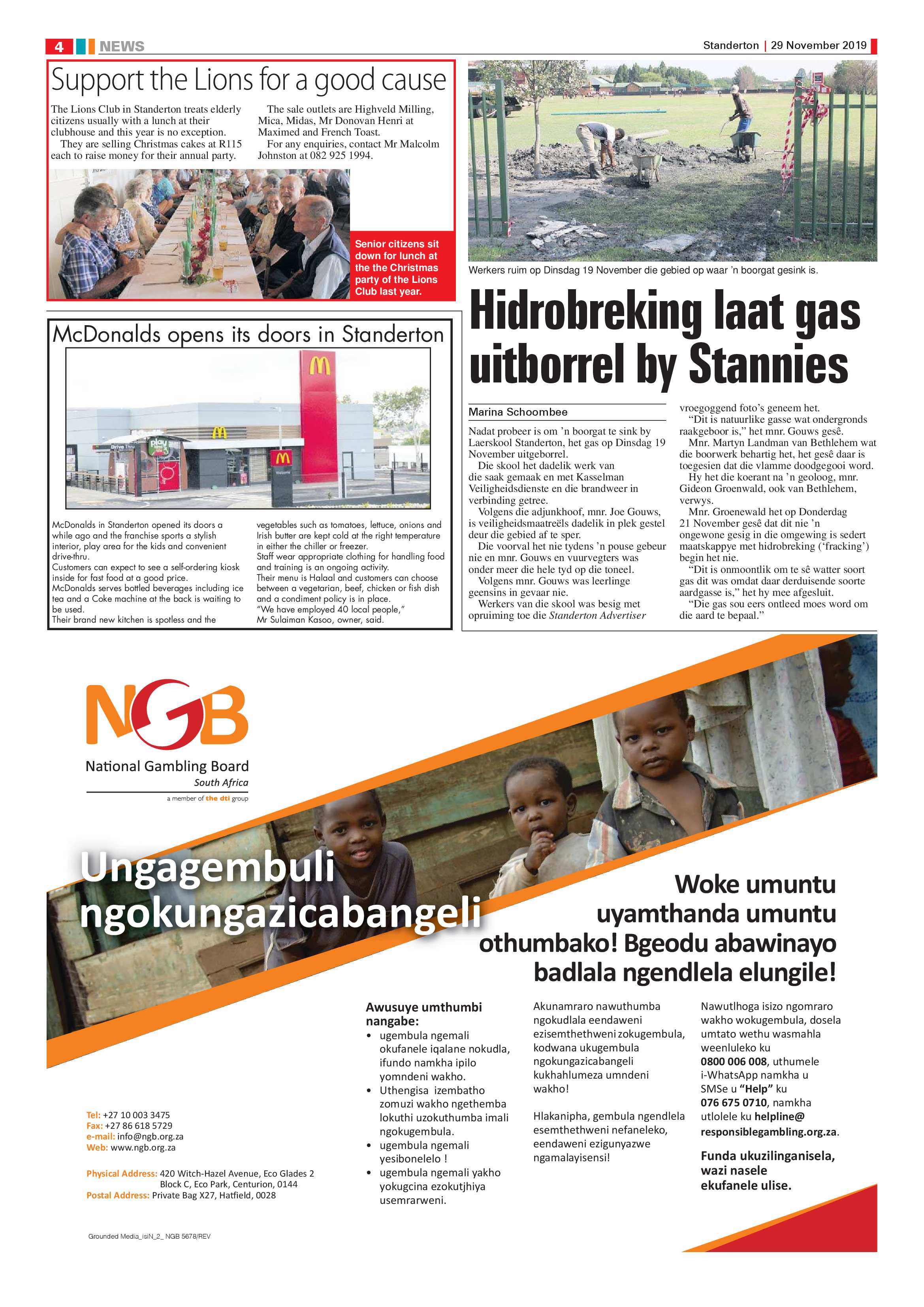 Standerton Advertiser 29 November 2019 page 4