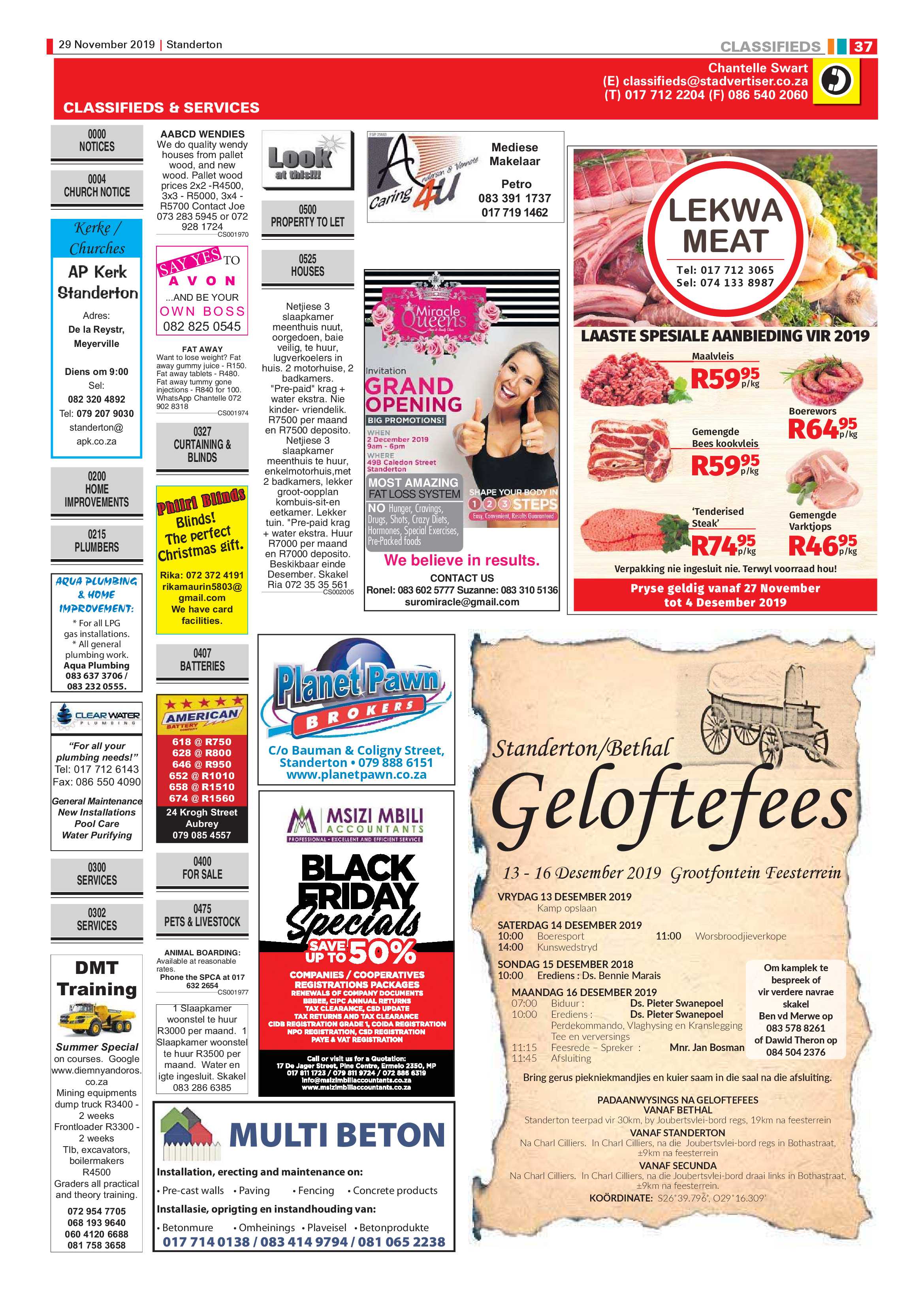 Standerton Advertiser 29 November 2019 page 44