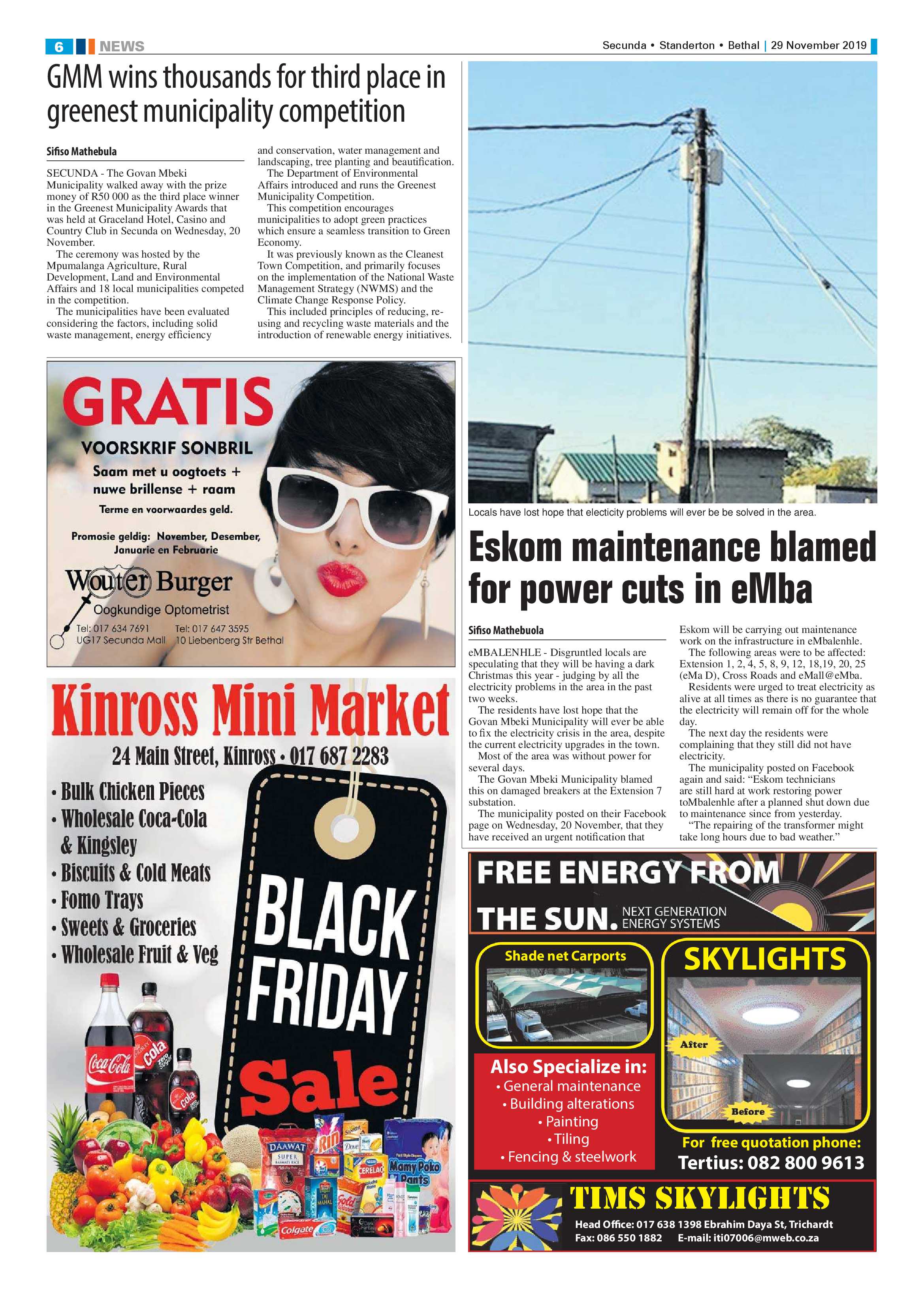 Standerton Advertiser 29 November 2019 page 6