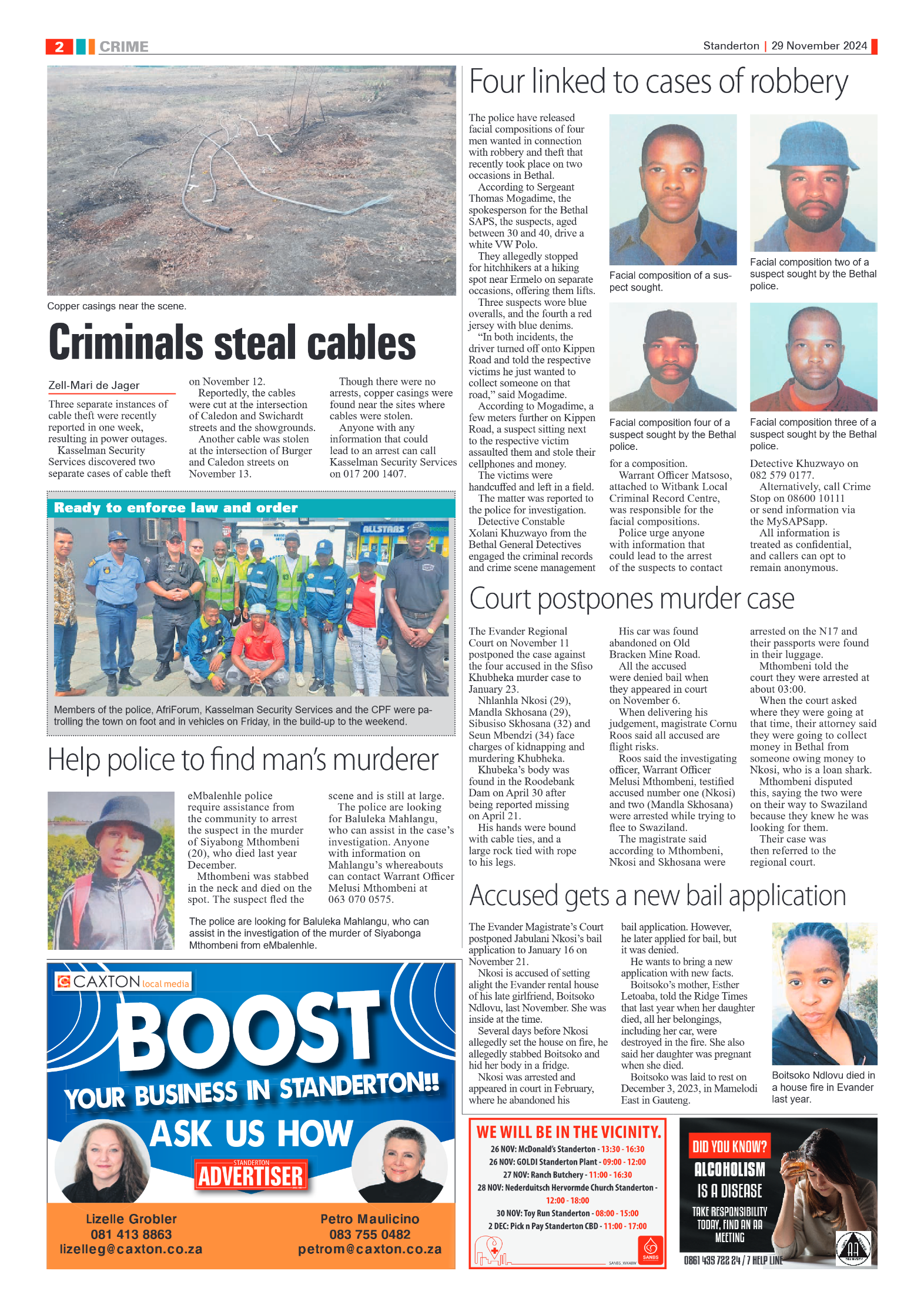 Standerton Advertiser 29 November 2024 page 2
