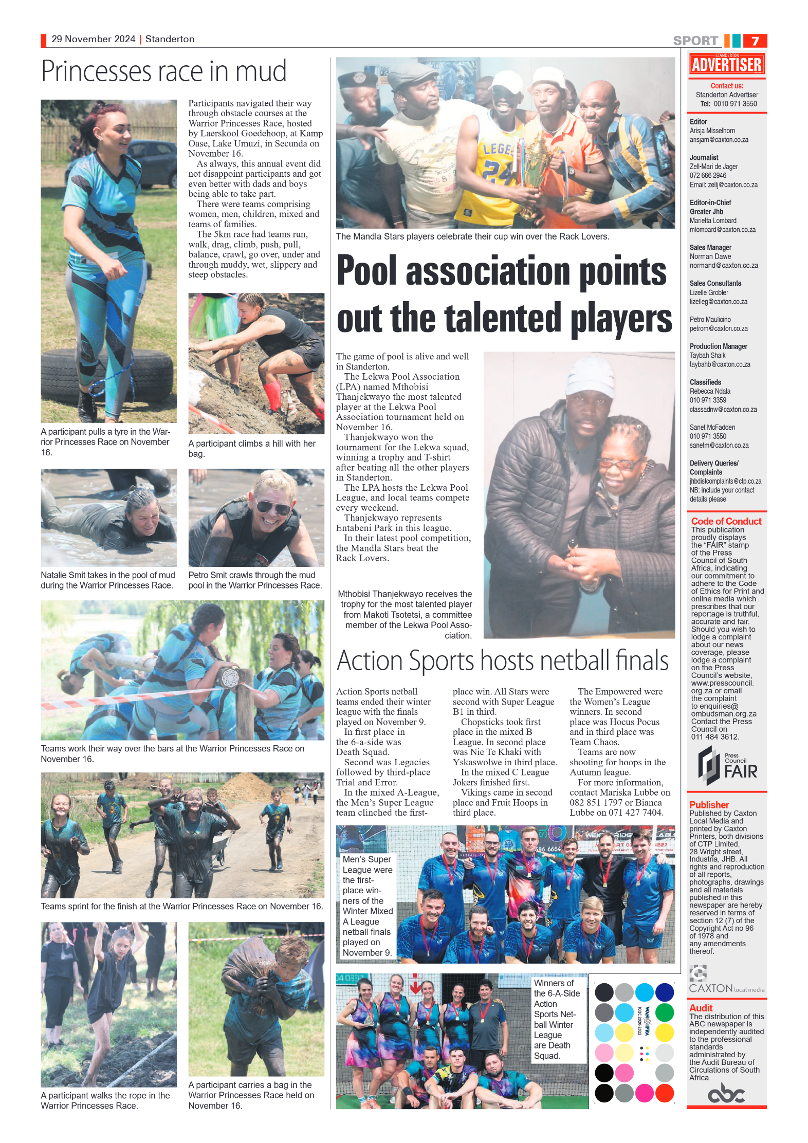Standerton Advertiser 29 November 2024 page 7