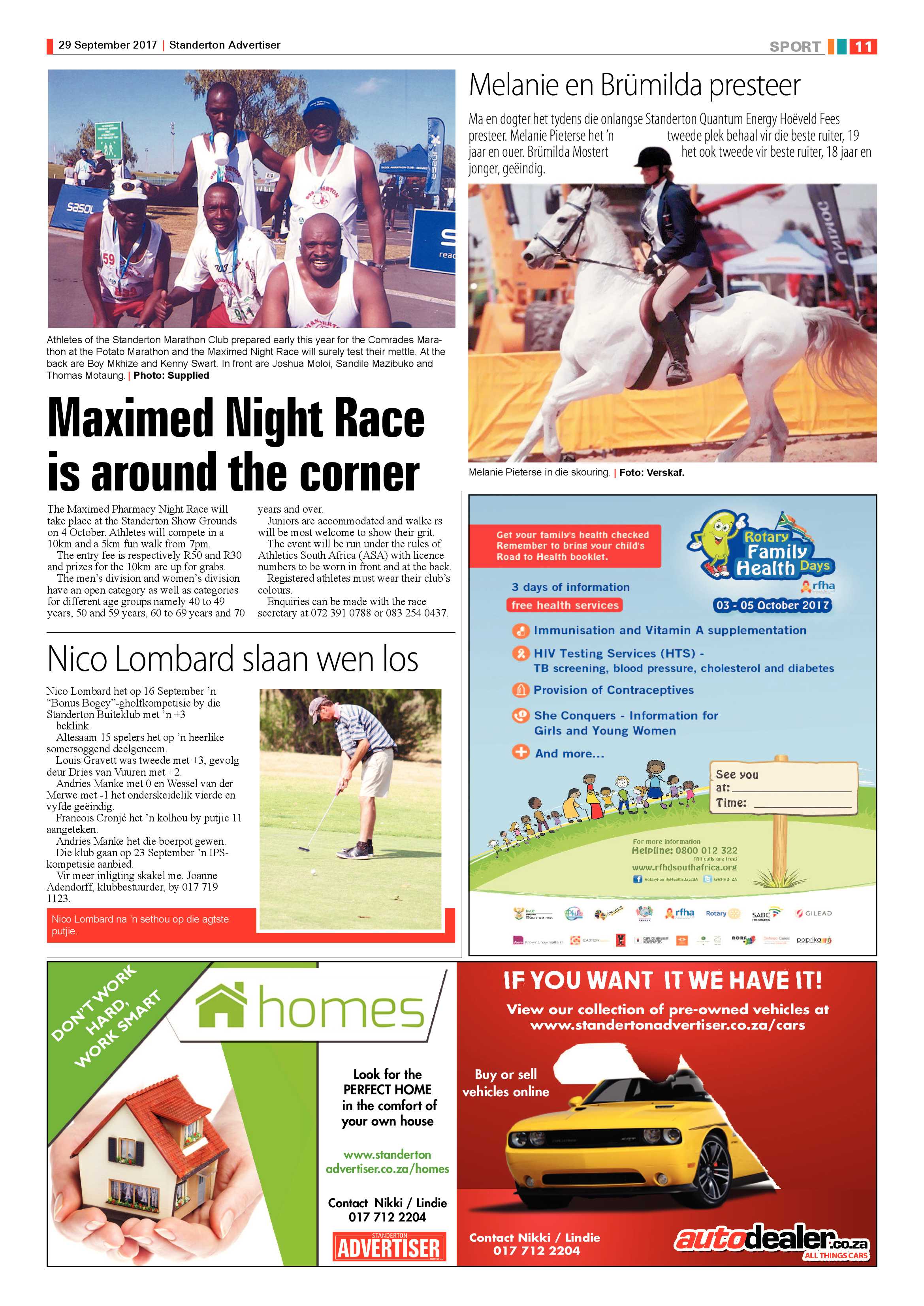 Standerton Advertiser 29 September 2014 page 11