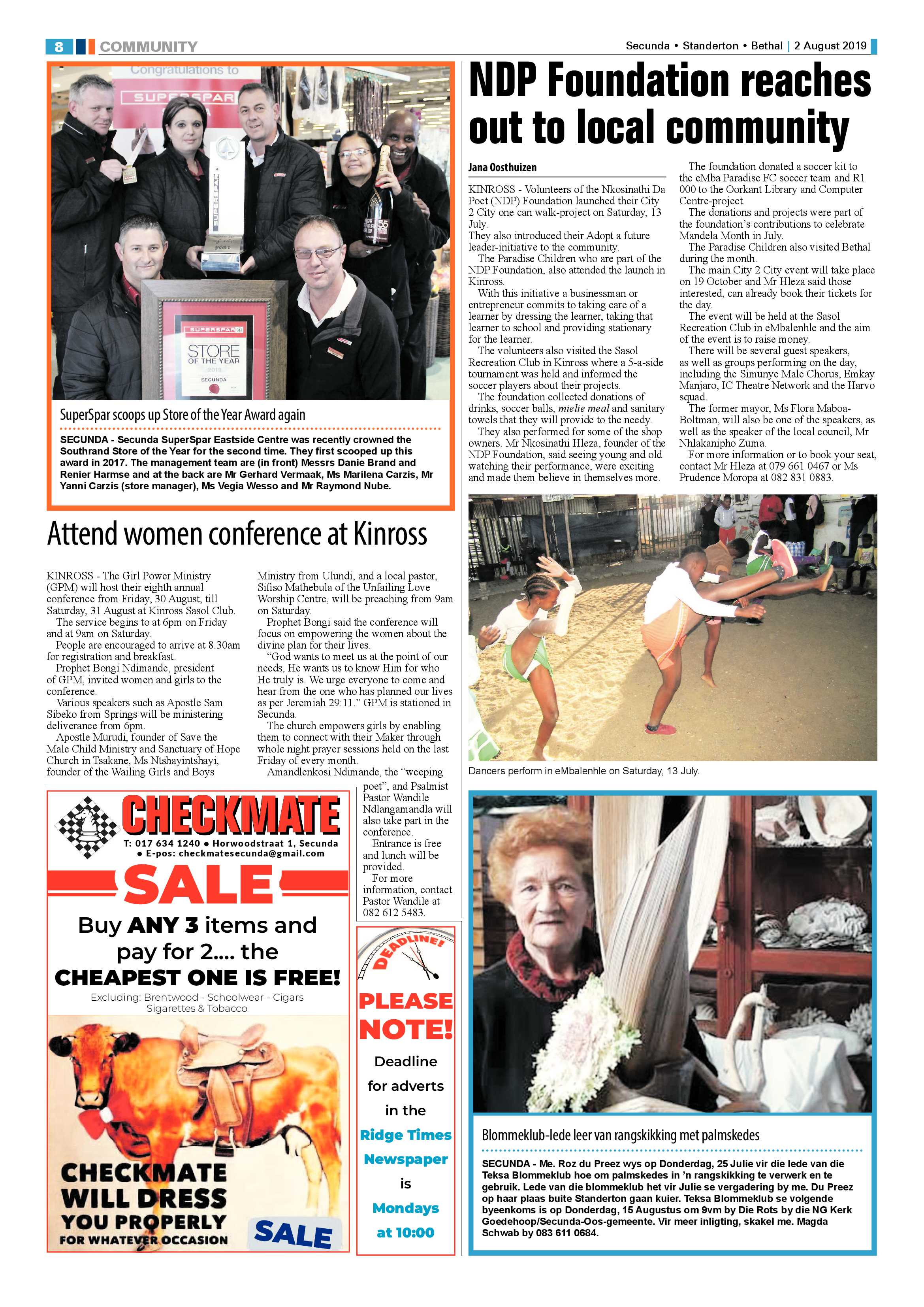 Standerton Advertiser 2 August 2019 page 12