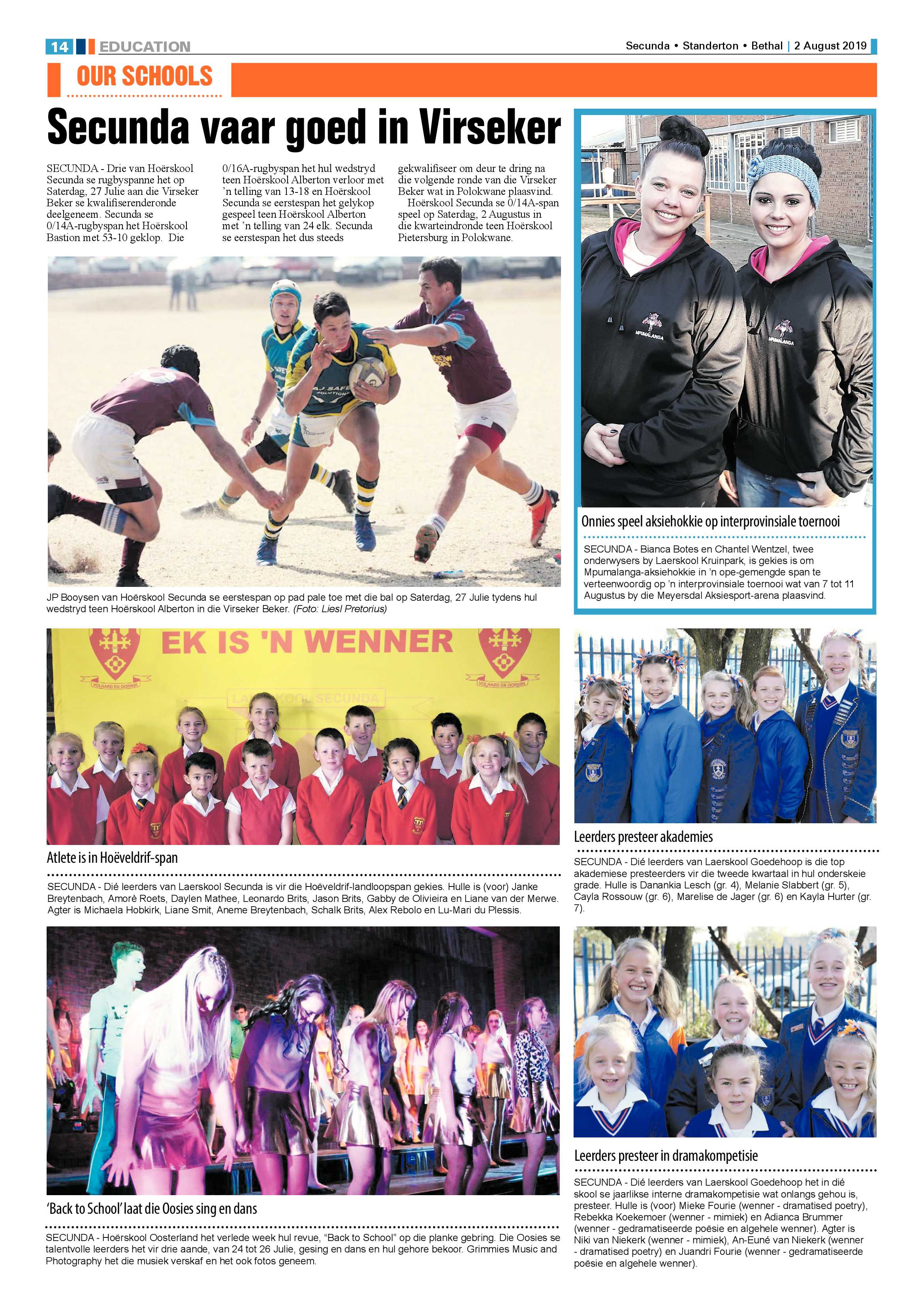 Standerton Advertiser 2 August 2019 page 18
