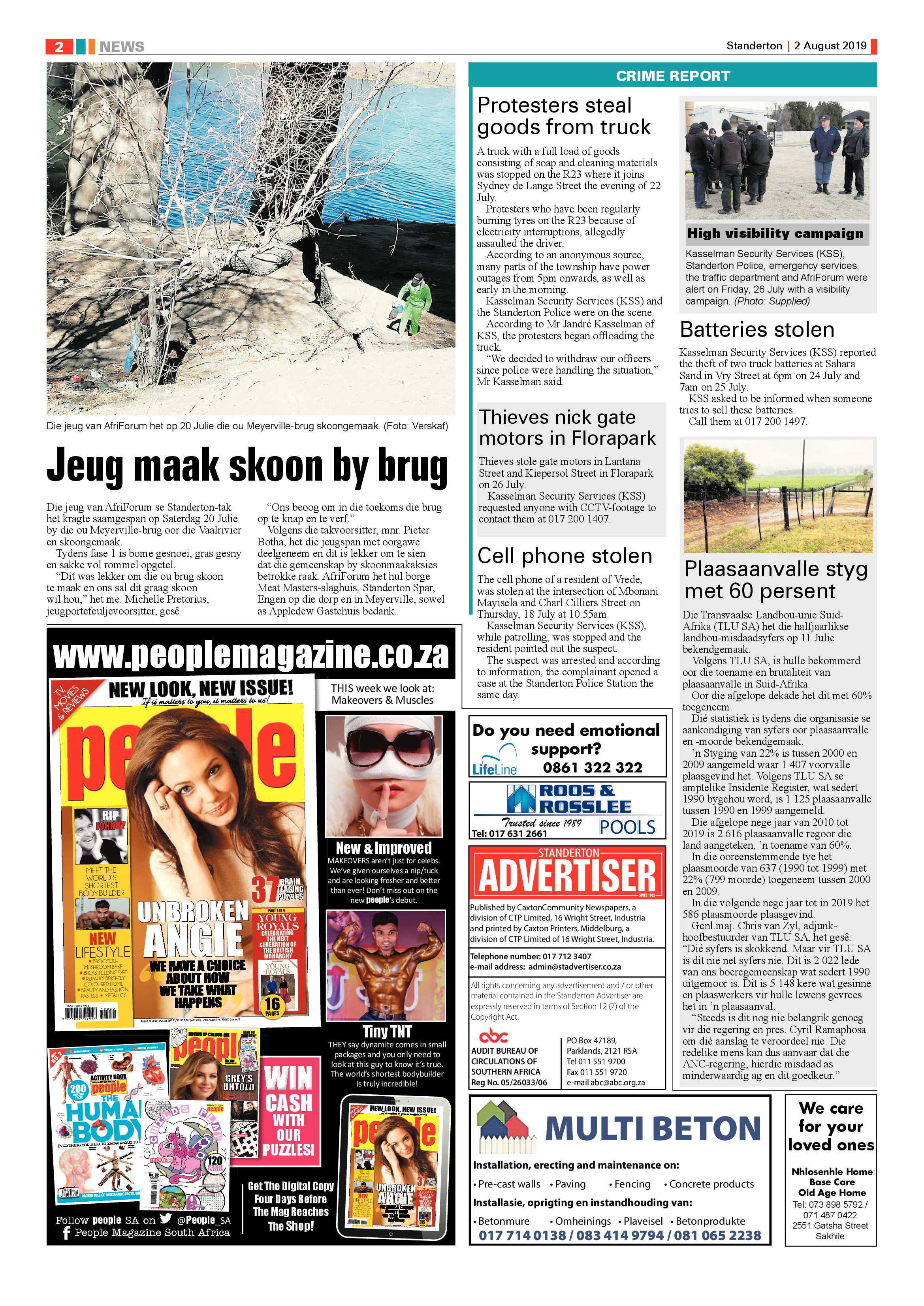 Standerton Advertiser 2 August 2019 page 2
