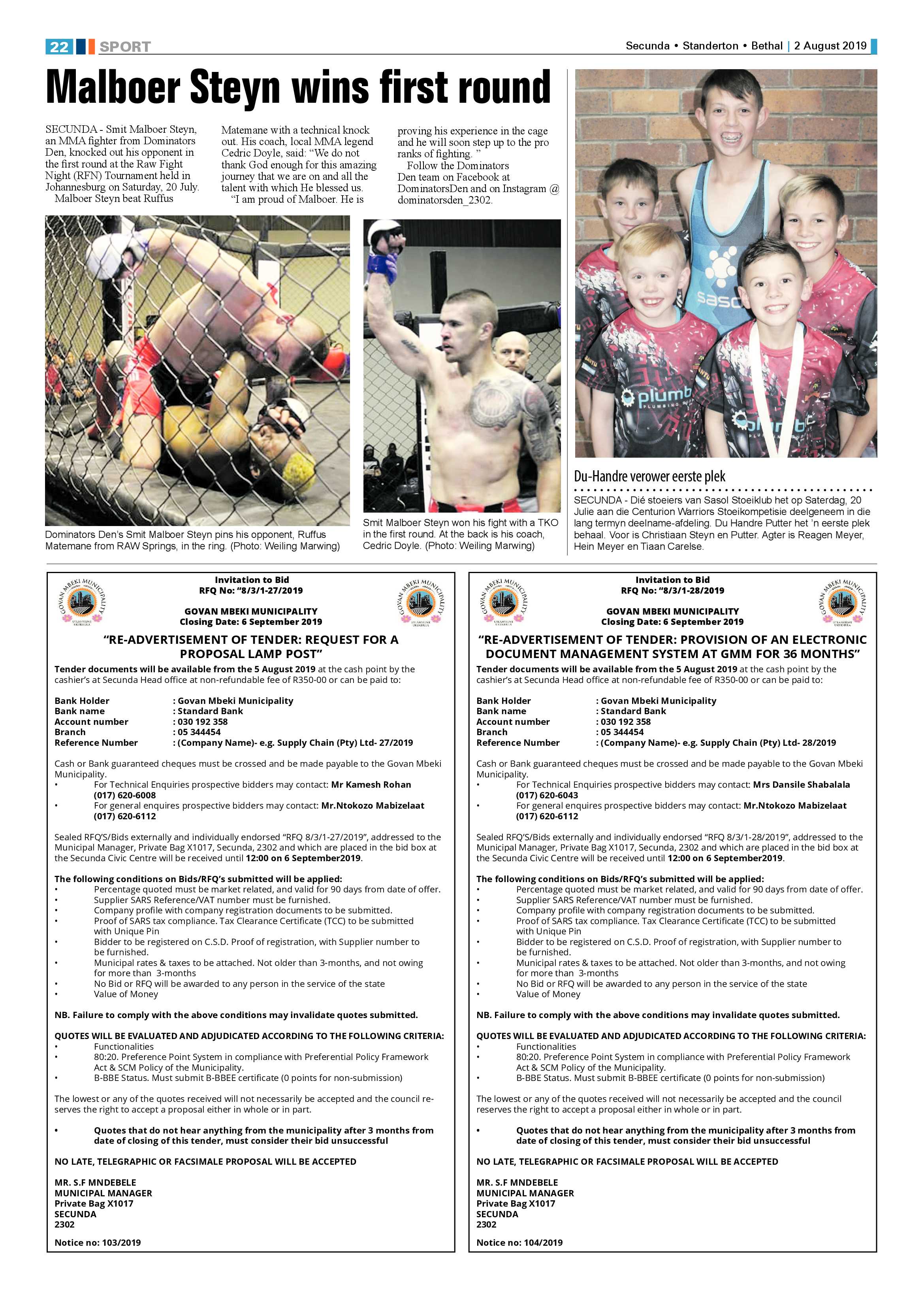 Standerton Advertiser 2 August 2019 page 26