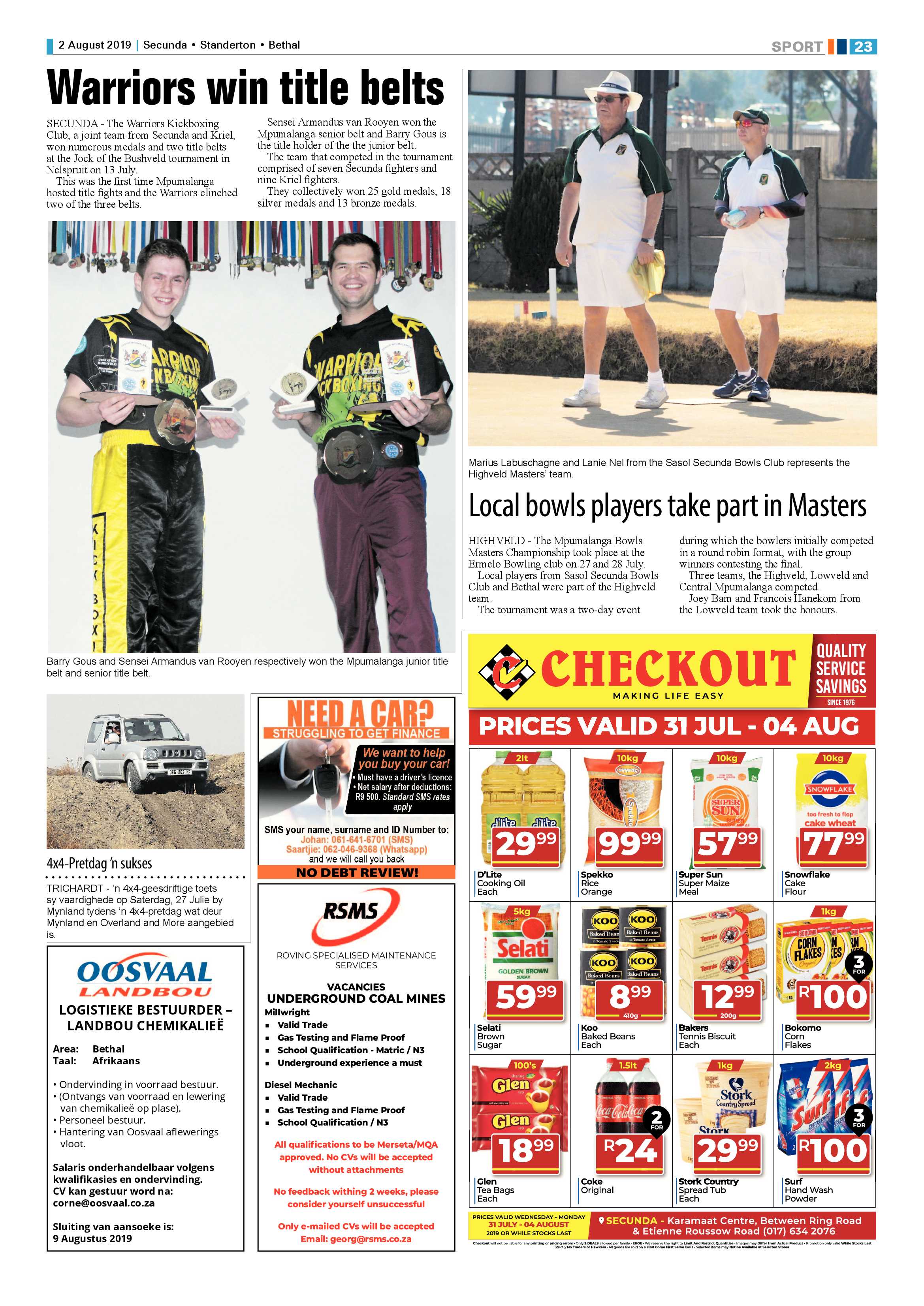 Standerton Advertiser 2 August 2019 page 27