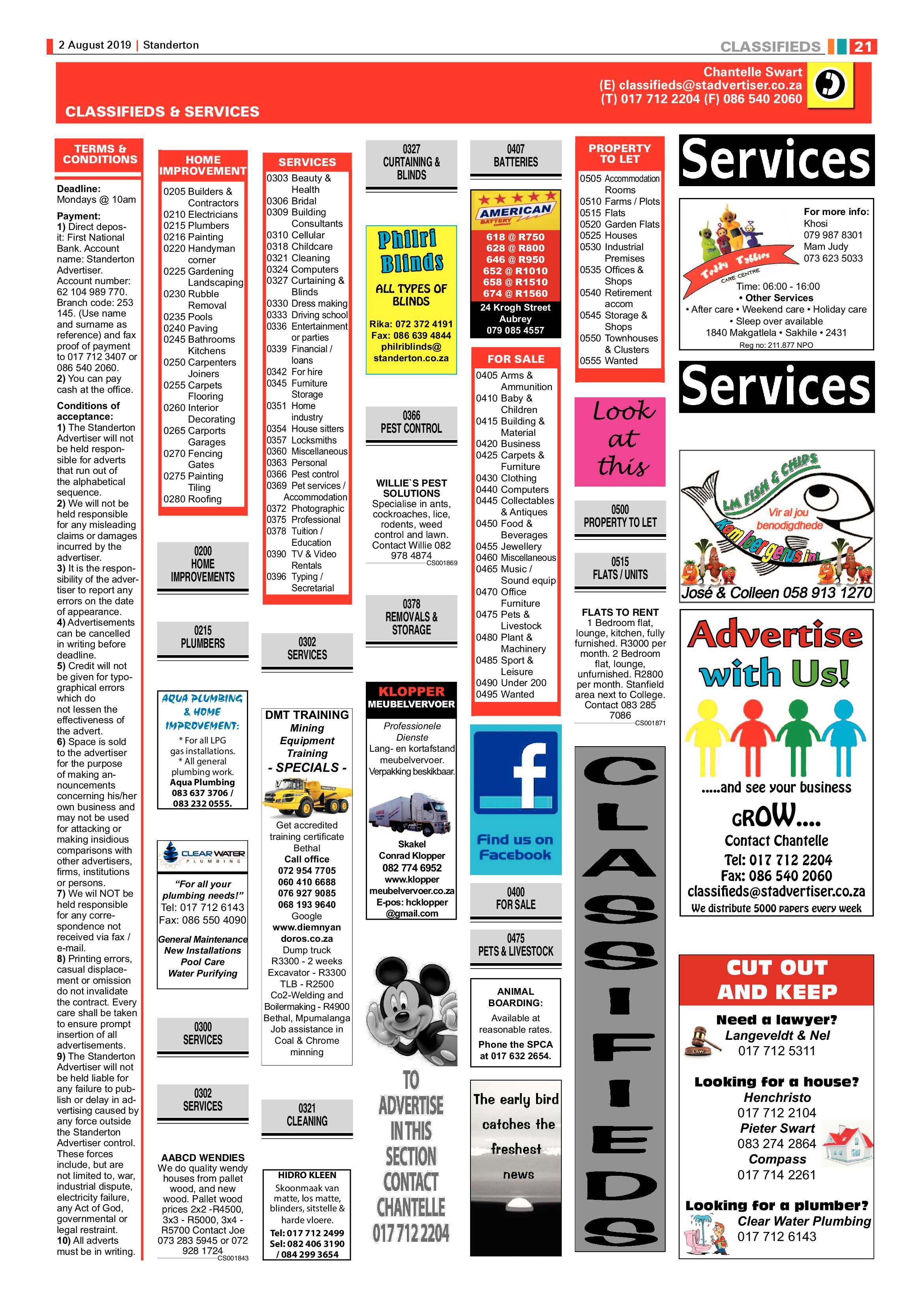 Standerton Advertiser 2 August 2019 page 29
