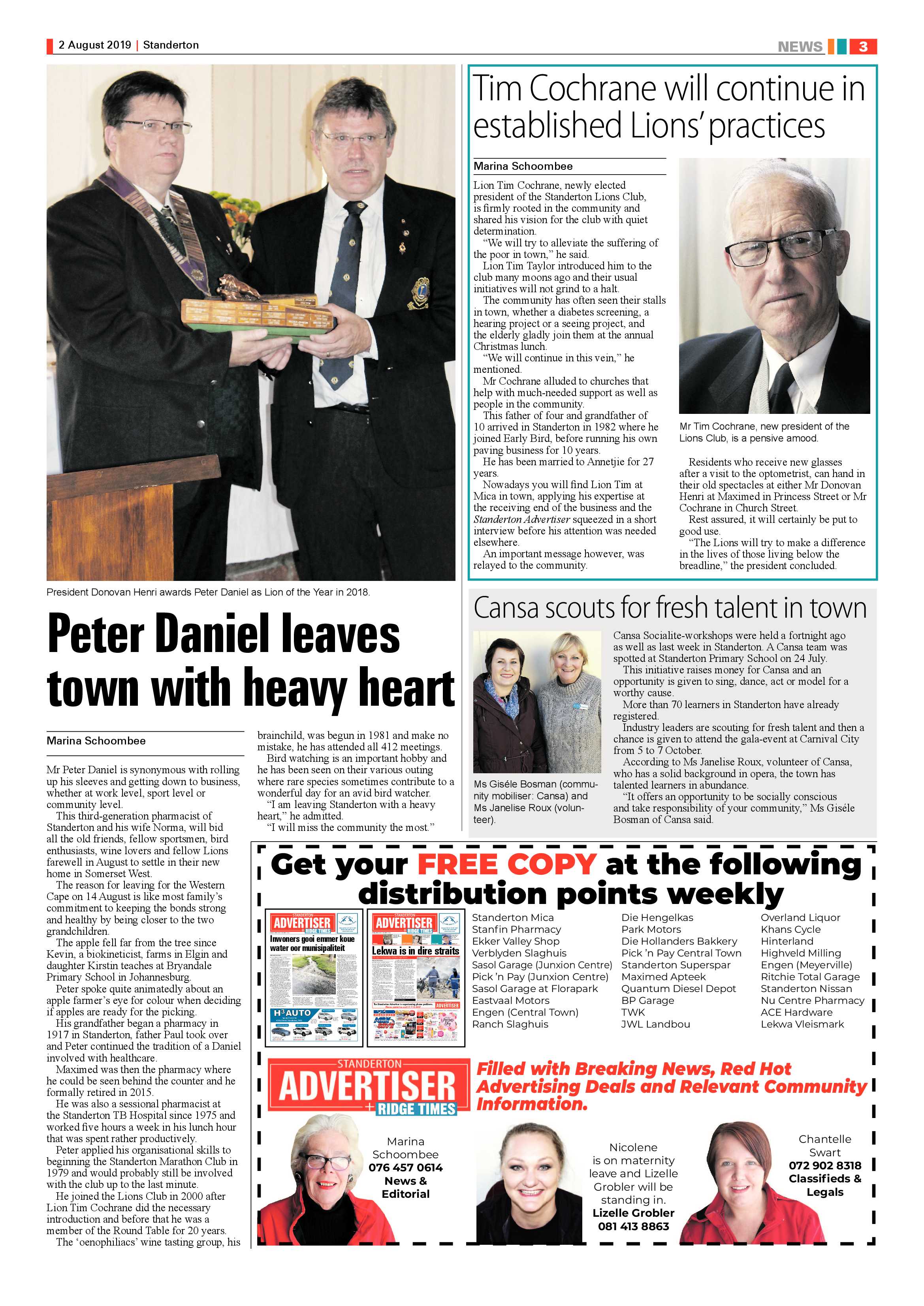 Standerton Advertiser 2 August 2019 page 3