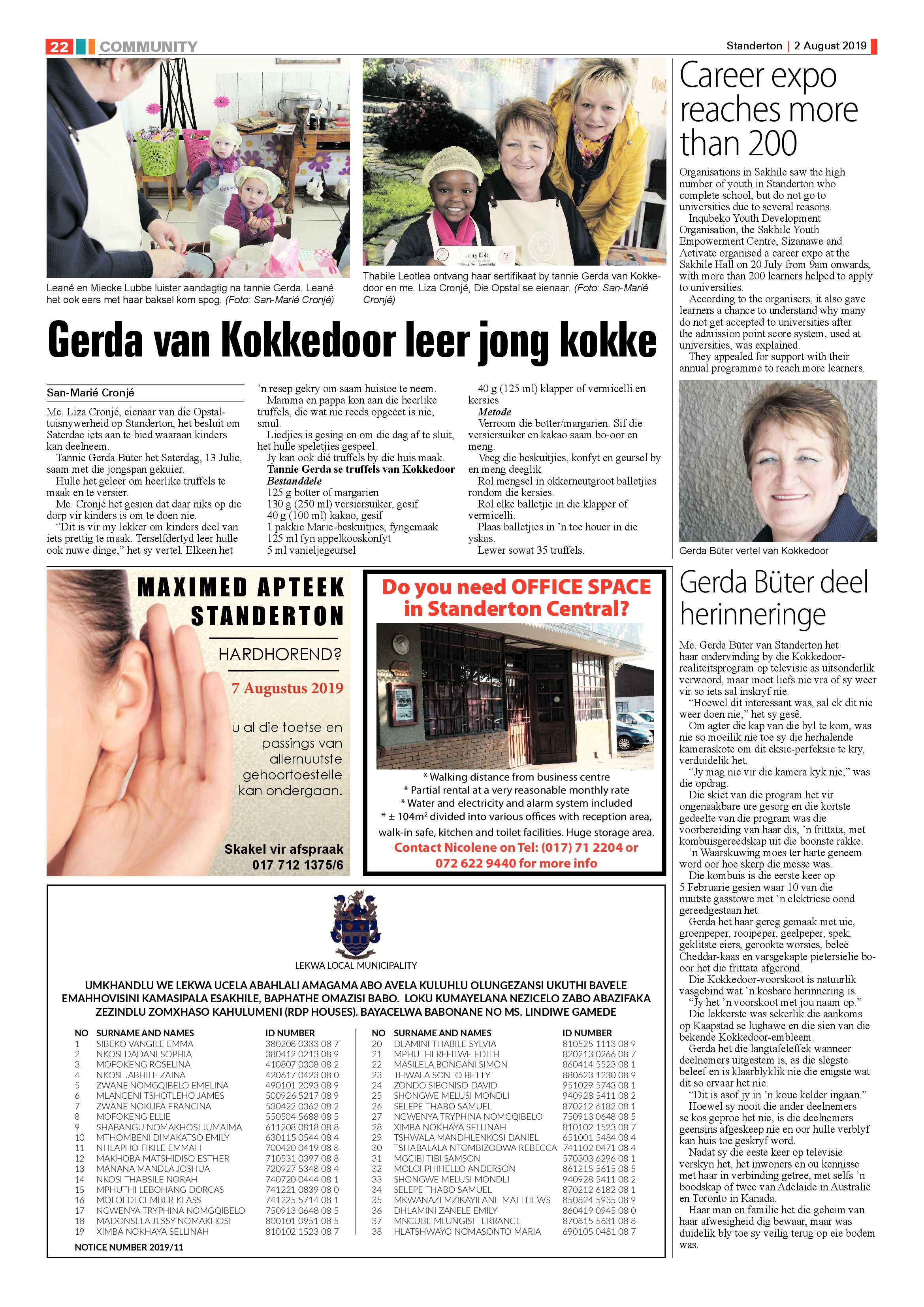 Standerton Advertiser 2 August 2019 page 30