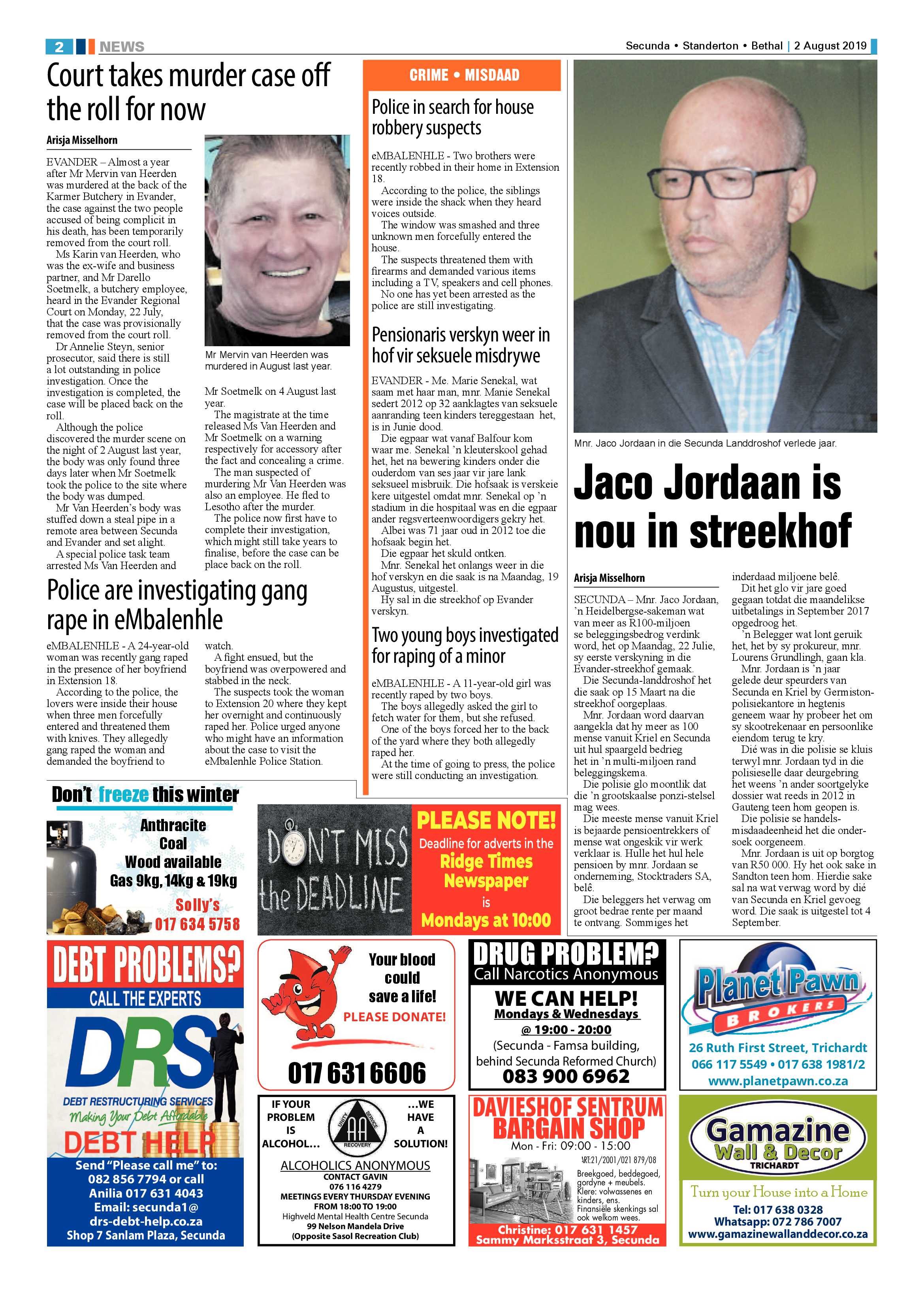 Standerton Advertiser 2 August 2019 page 6